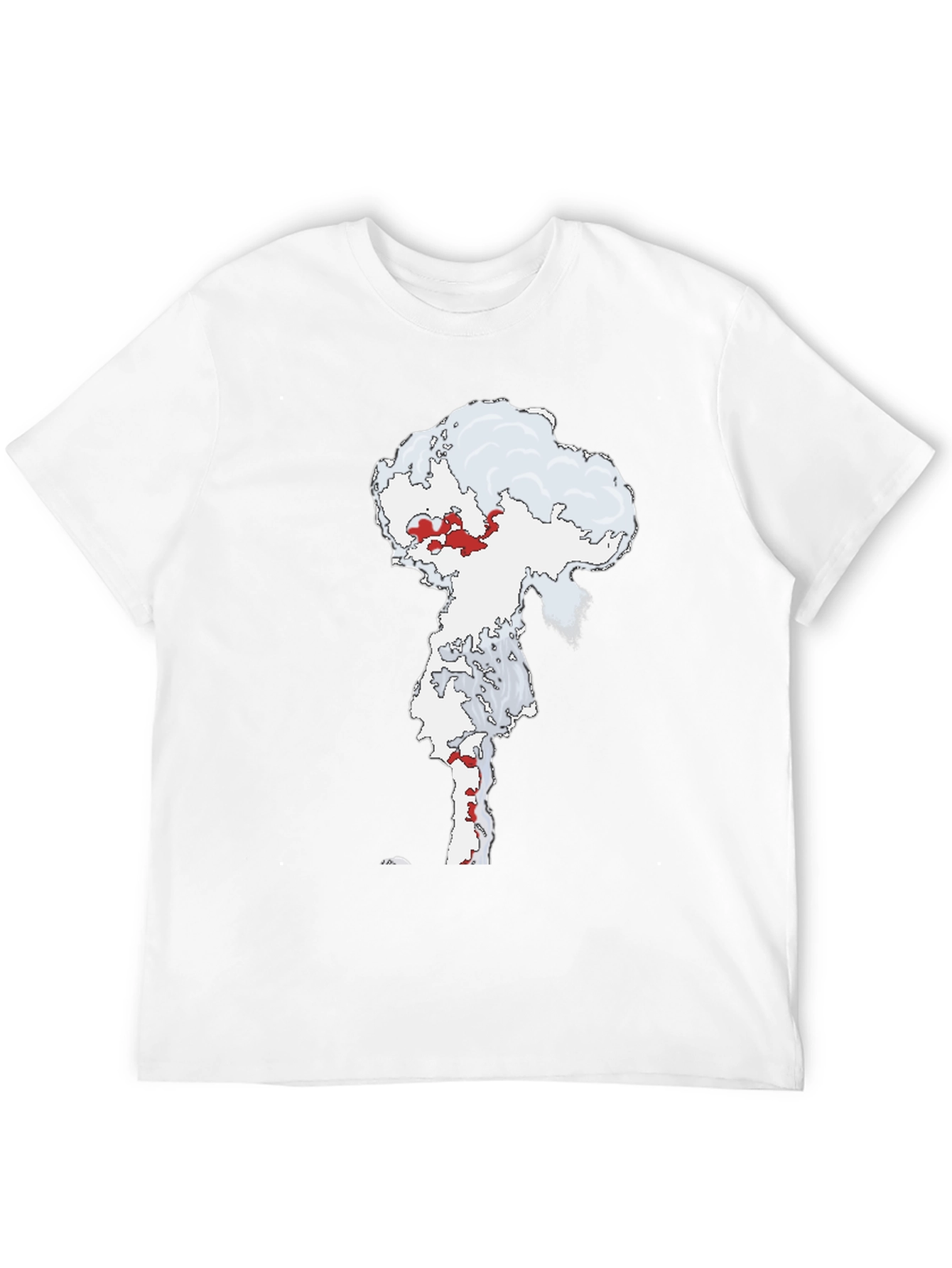 Atomic Cloud Graphic Tee - Black Cotton Blend