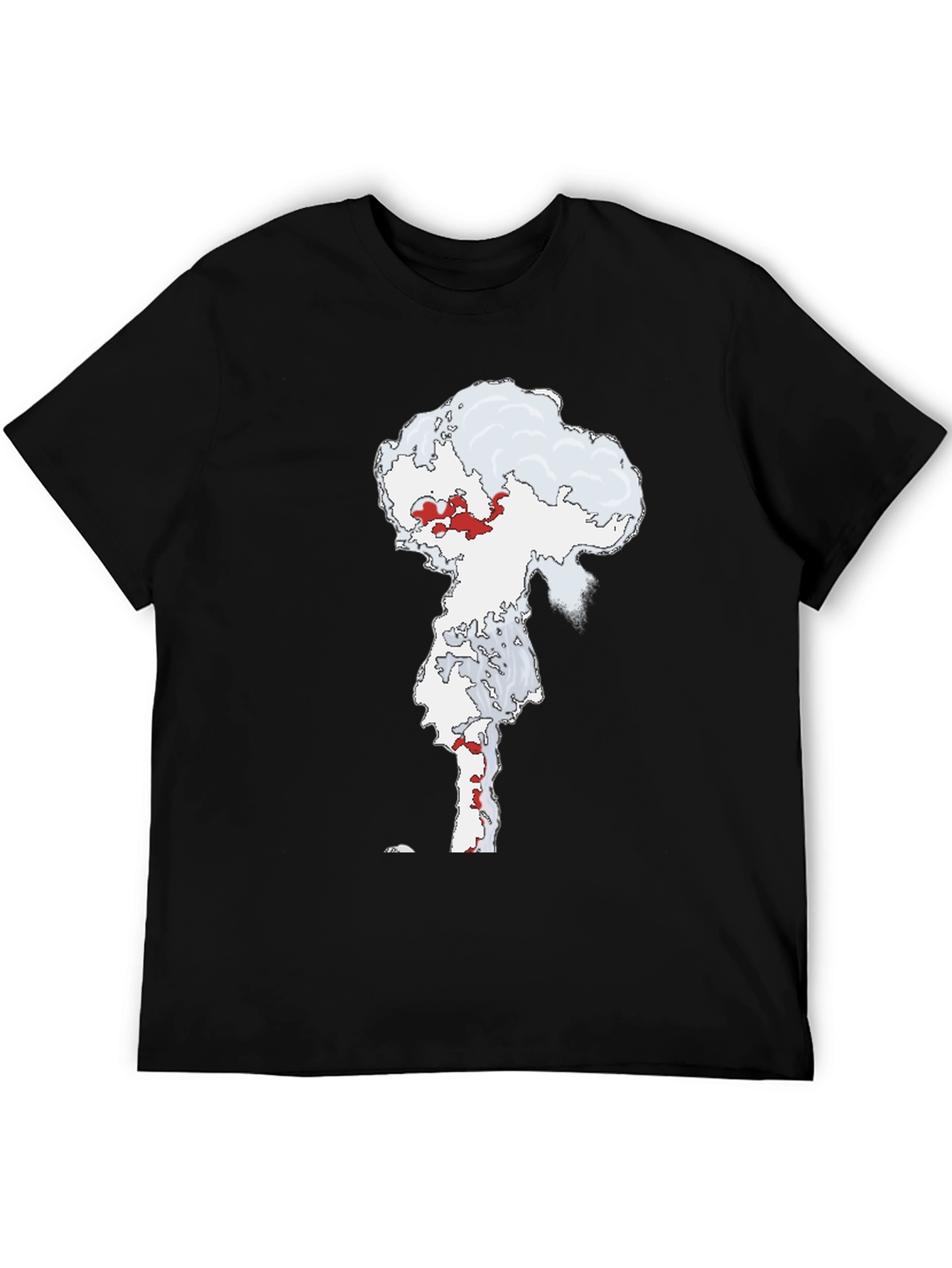 Atomic Cloud Graphic Tee - Black Cotton Blend