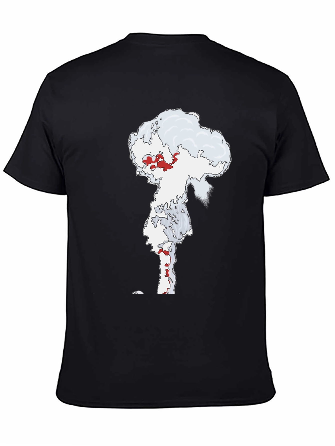 Atomic Cloud Graphic Tee - Black Cotton Blend