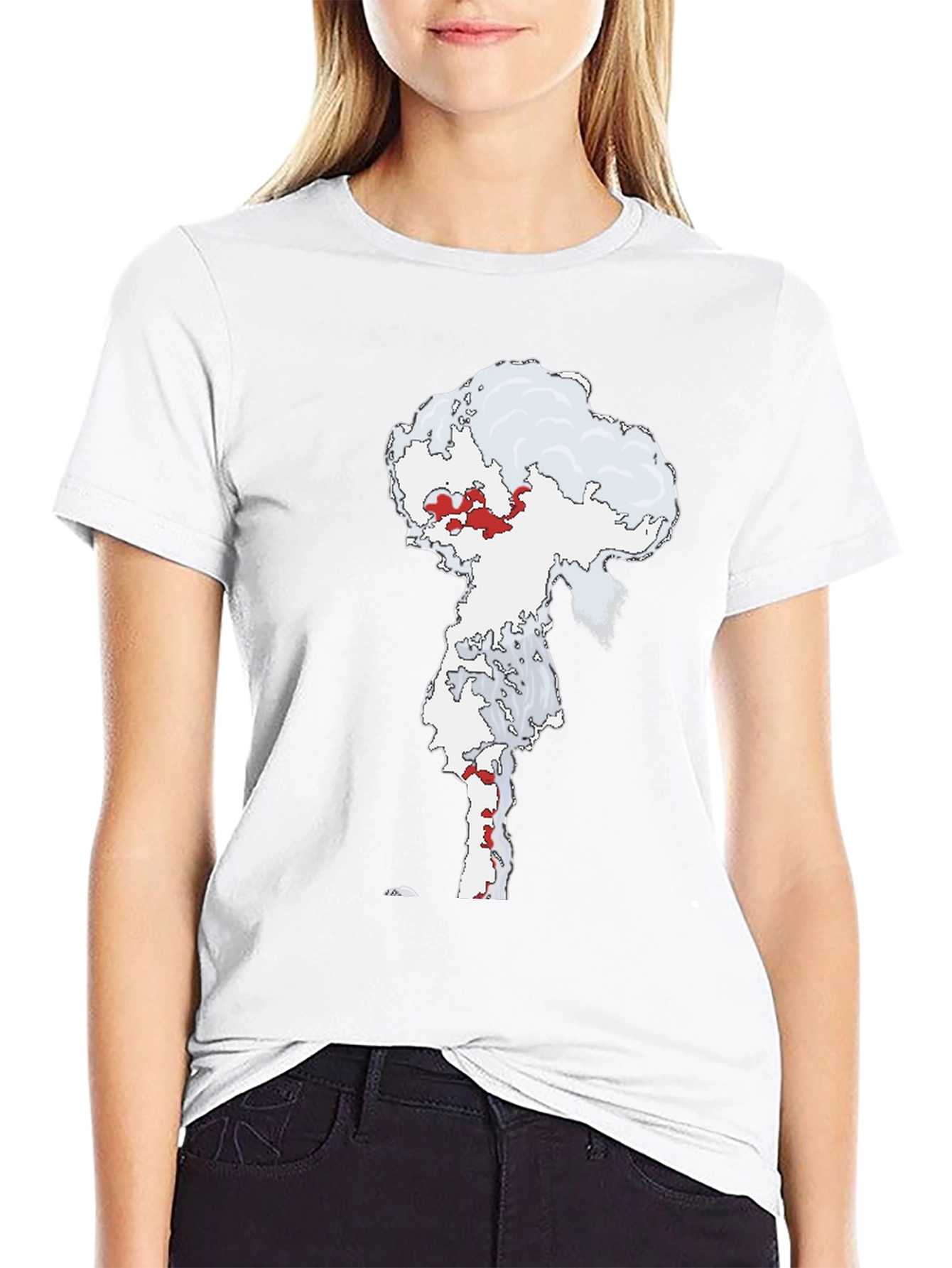 Atomic Cloud Graphic Tee - Black Cotton Blend