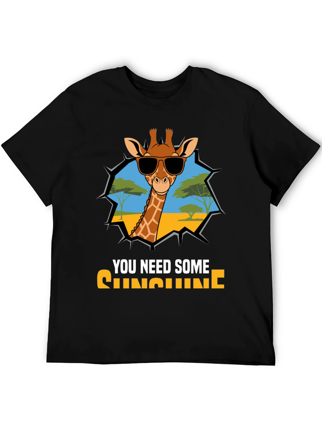Cool Giraffe T-Shirt - You Need Sunshine