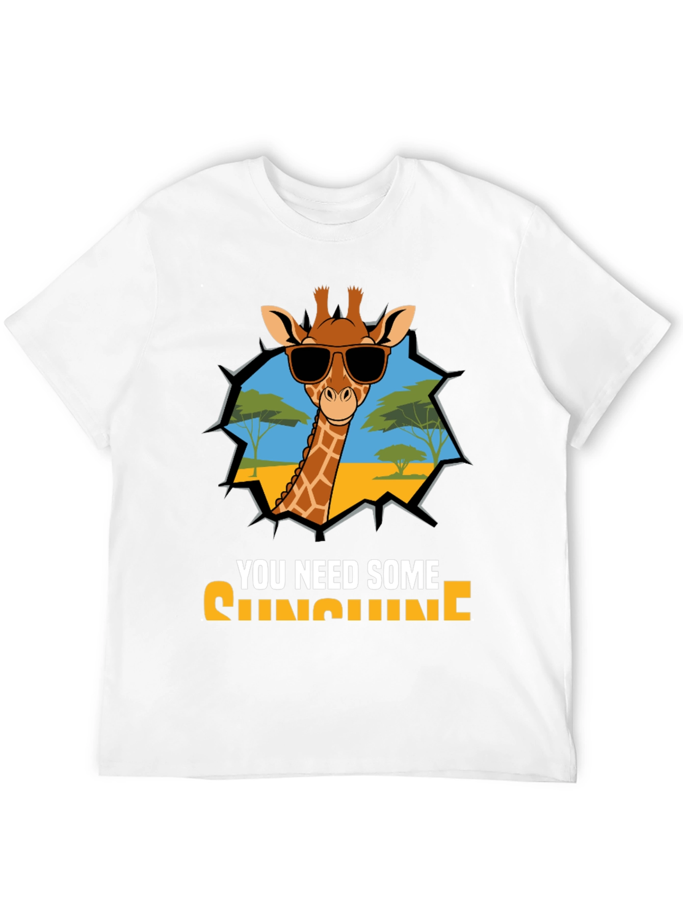 Cool Giraffe T-Shirt - You Need Sunshine