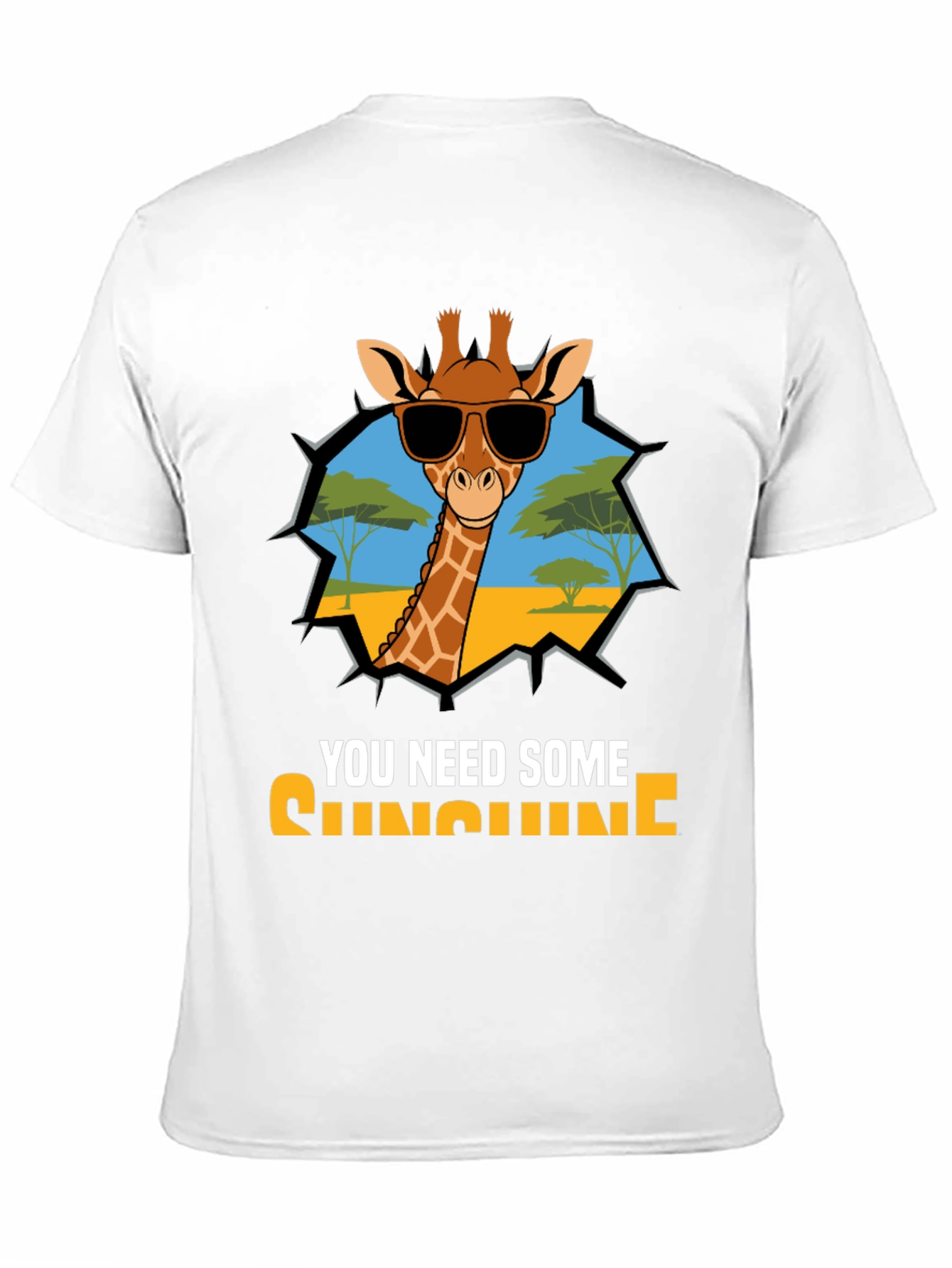 Cool Giraffe T-Shirt - You Need Sunshine