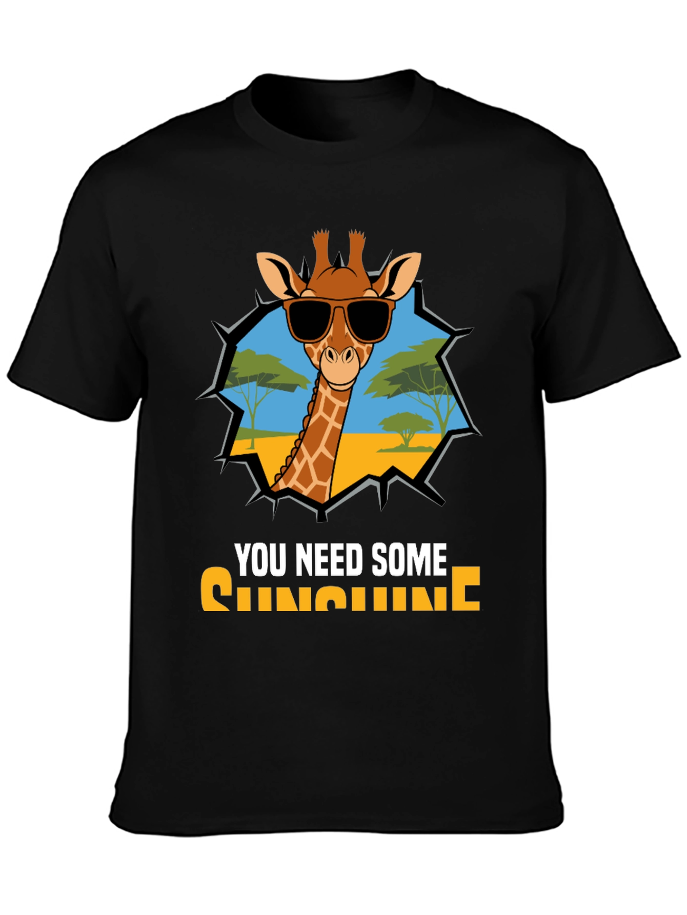 Cool Giraffe T-Shirt - You Need Sunshine