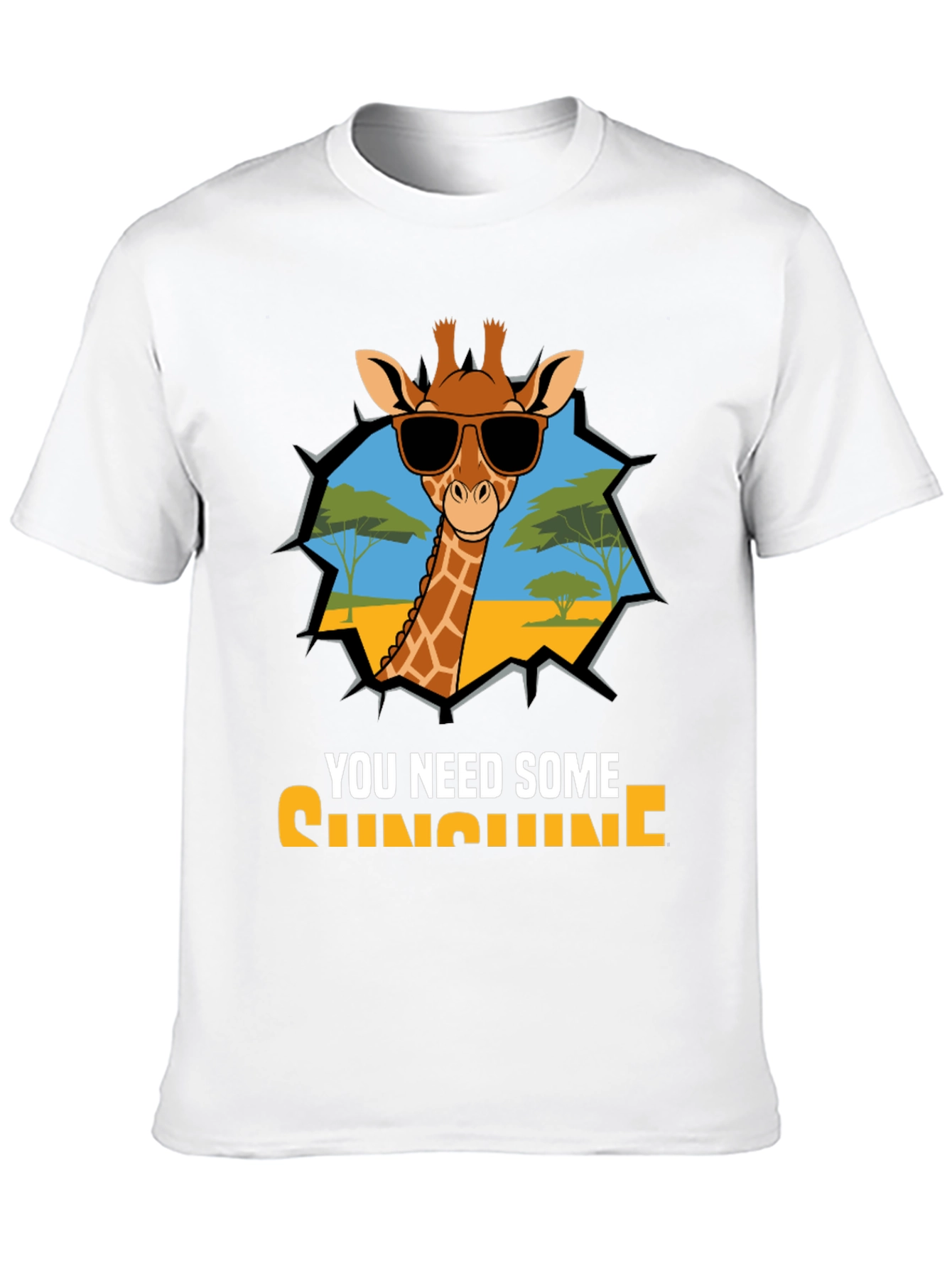 Cool Giraffe T-Shirt - You Need Sunshine