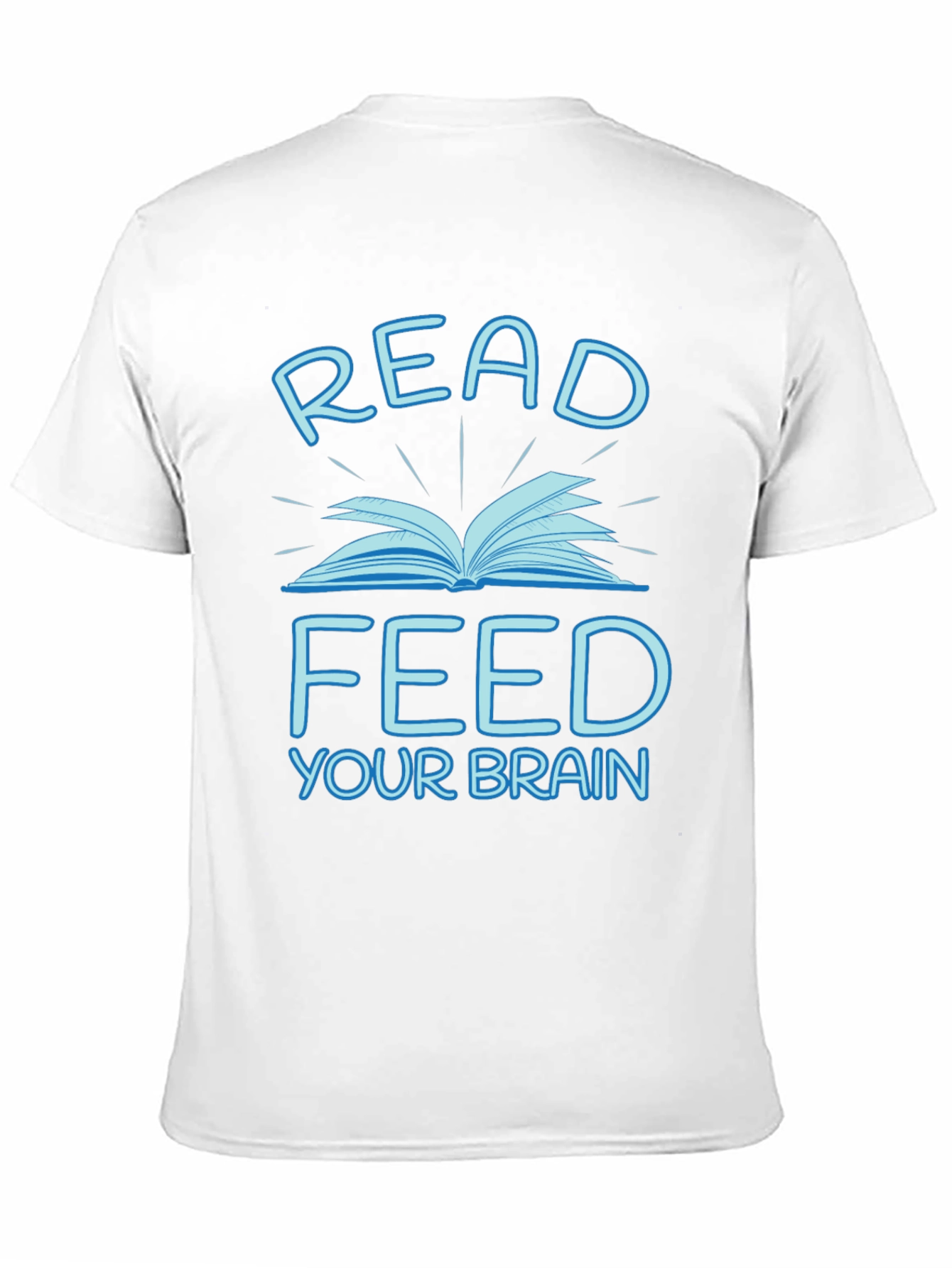 Read Feed Your Brain Black Graphic Tee