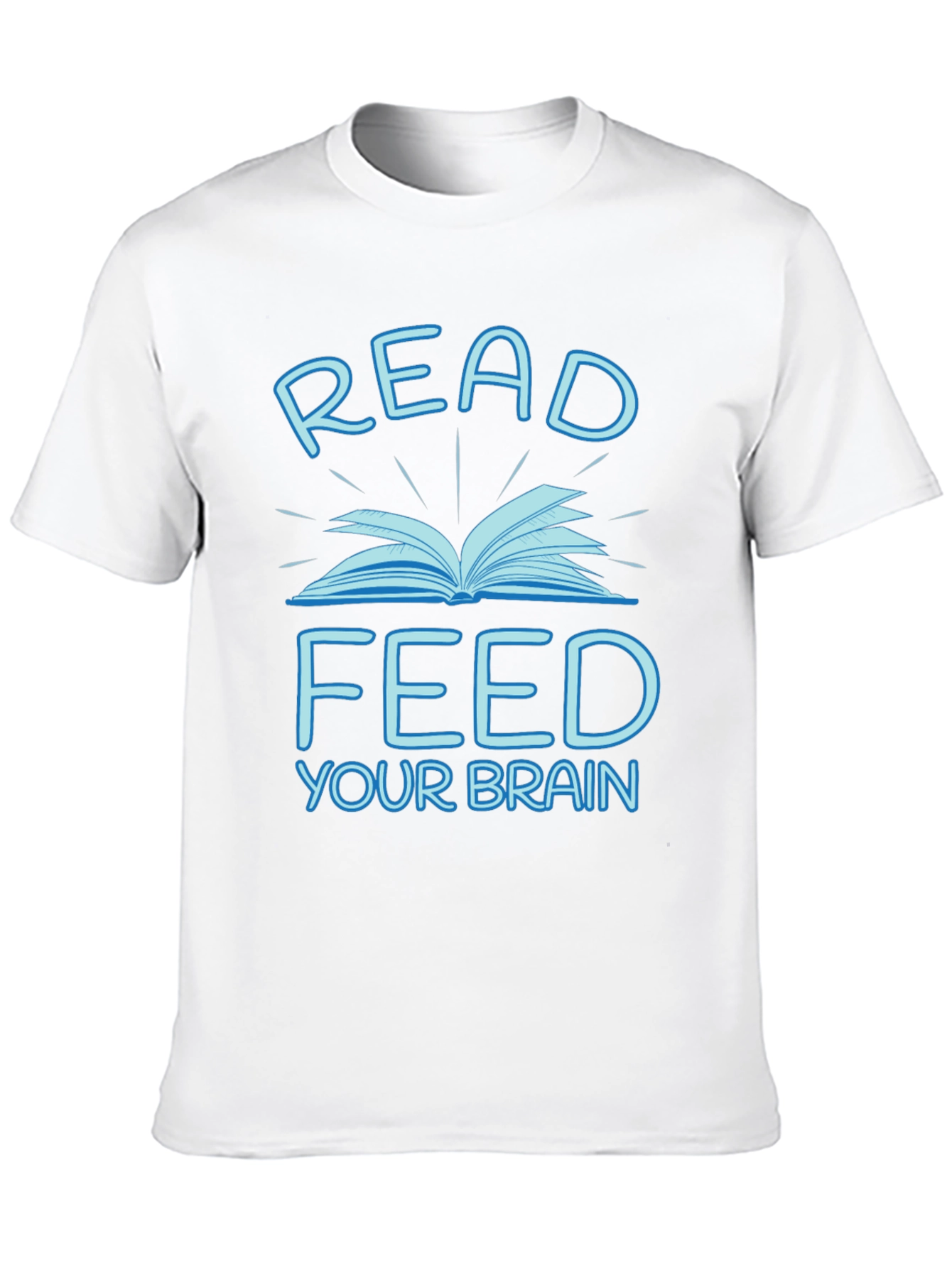 Read Feed Your Brain Black Graphic Tee