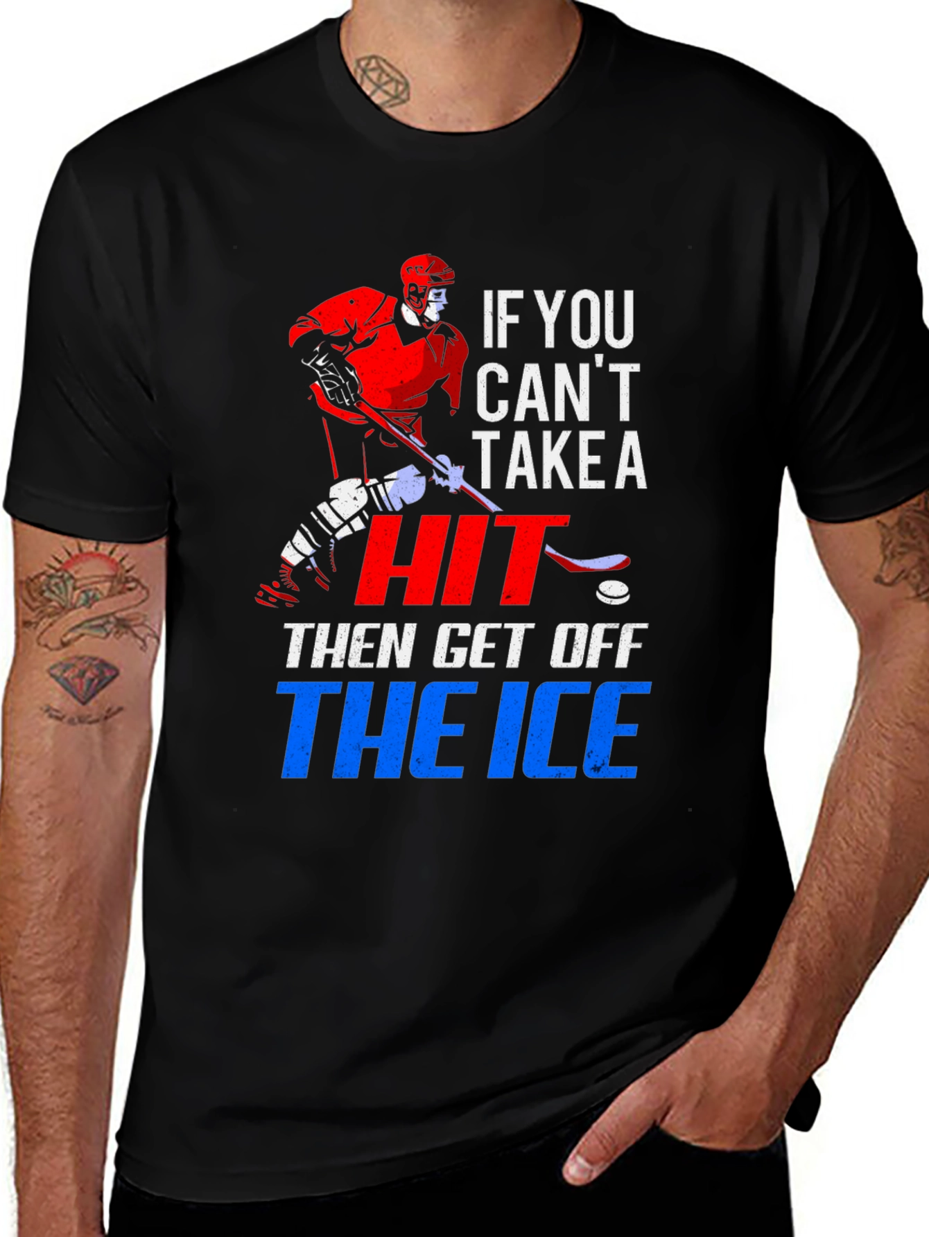 Hockey Take a Hit Graphic Tee