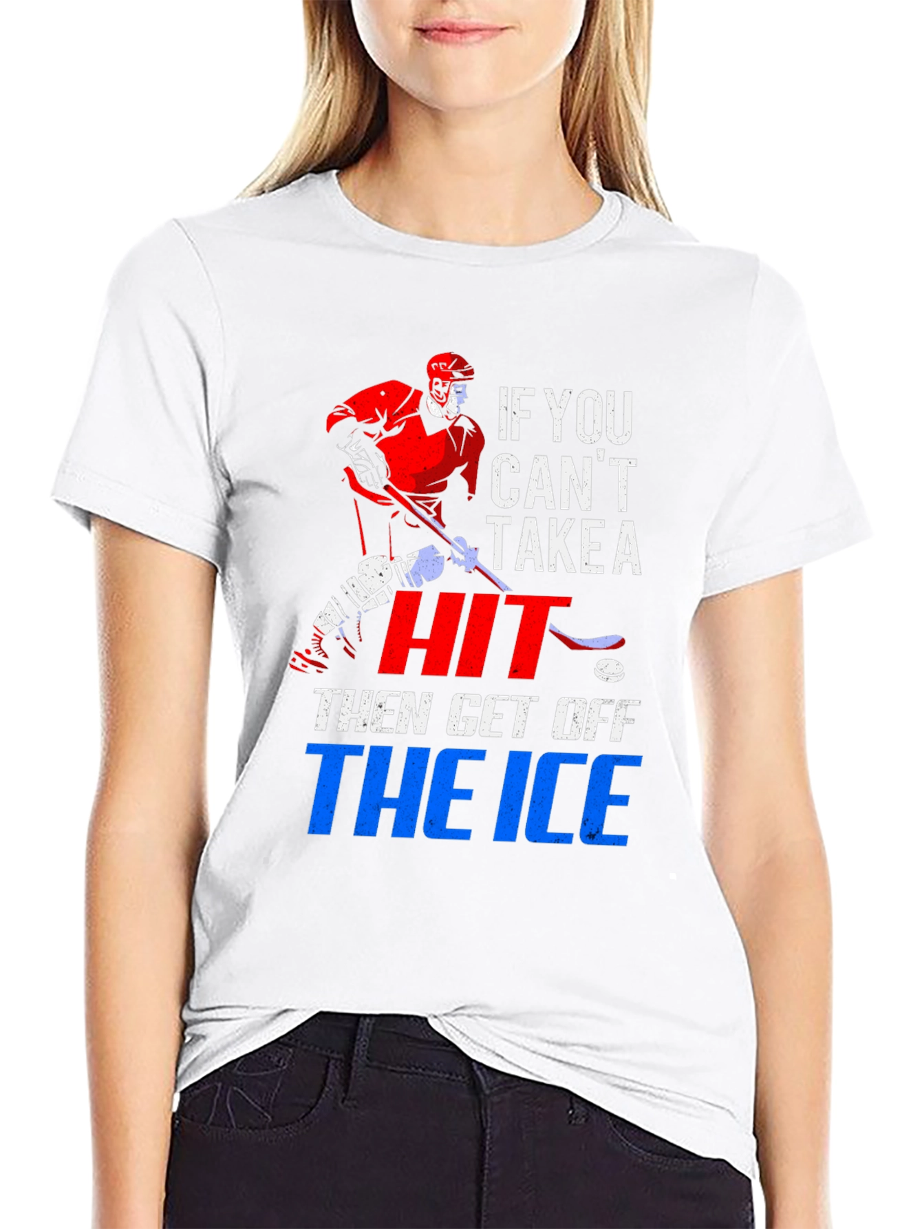 Hockey Take a Hit Graphic Tee