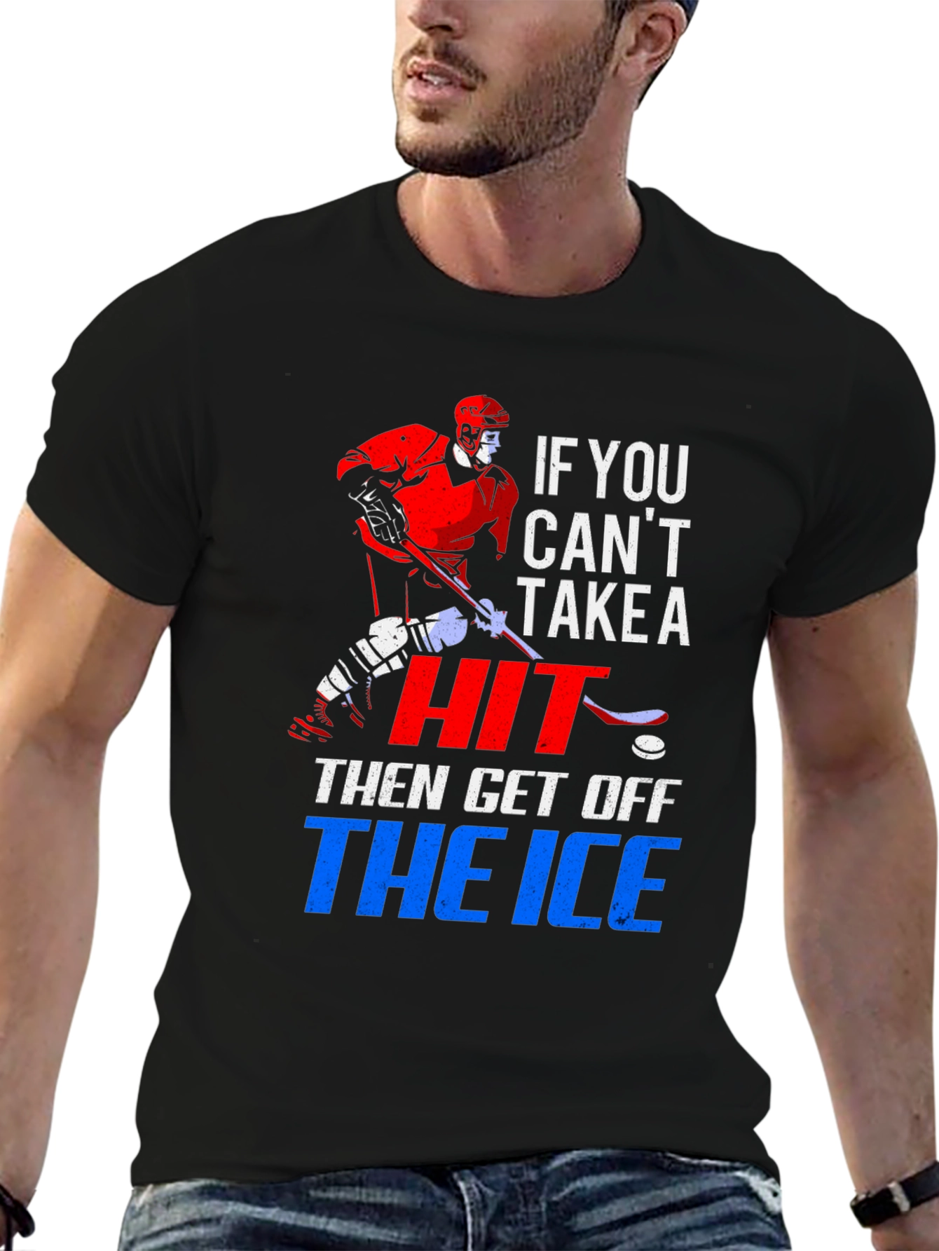 Hockey Take a Hit Graphic Tee