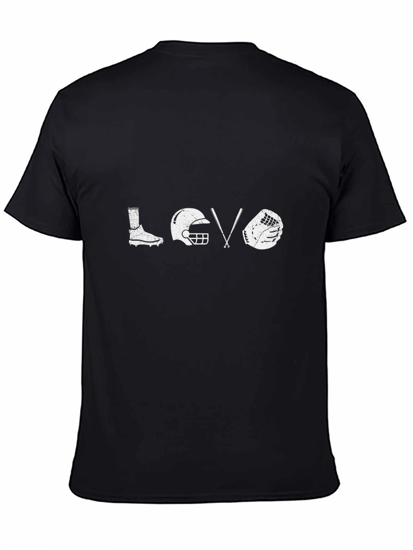 Baseball Love Graphic Tee - Black