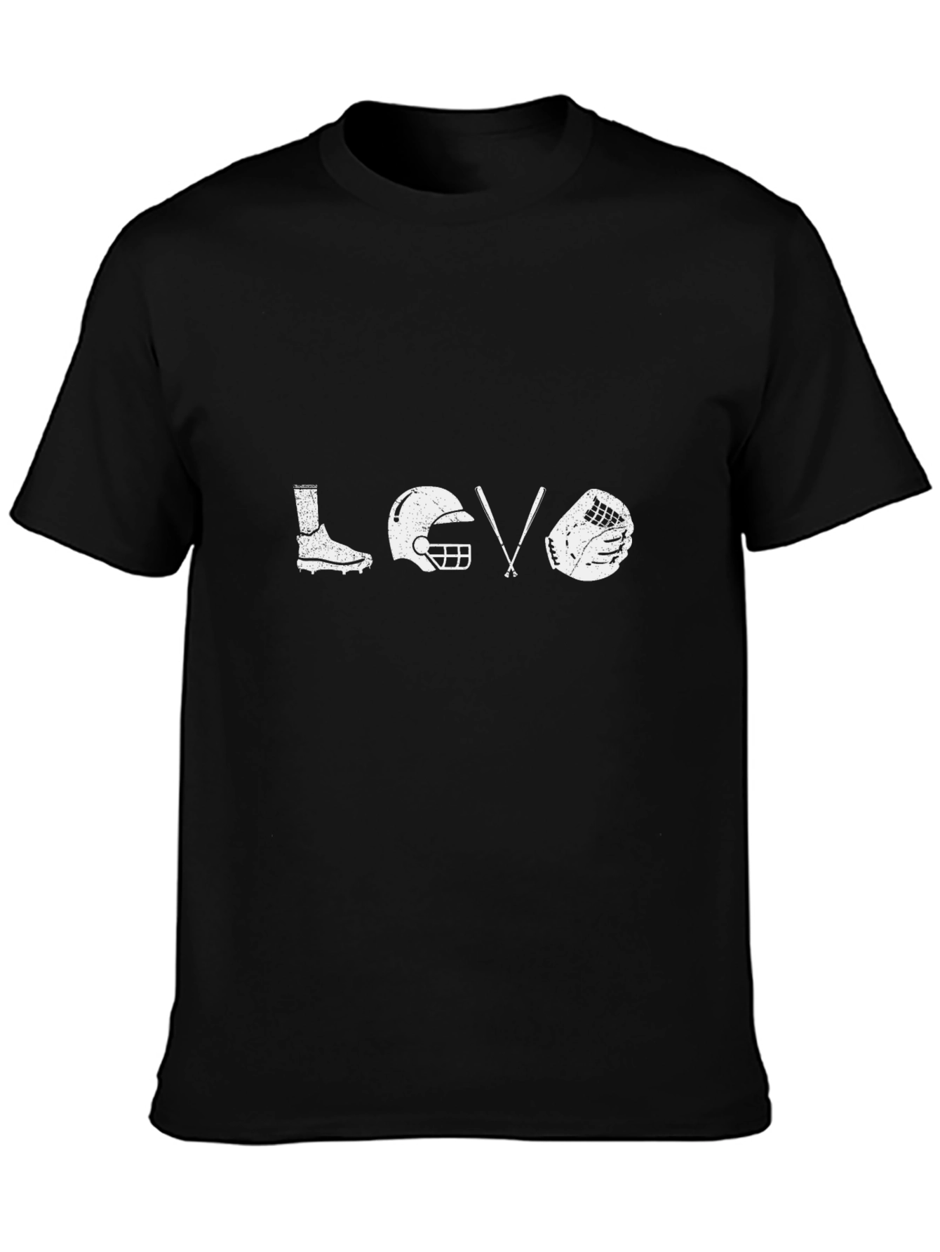 Baseball Love Graphic Tee - Black