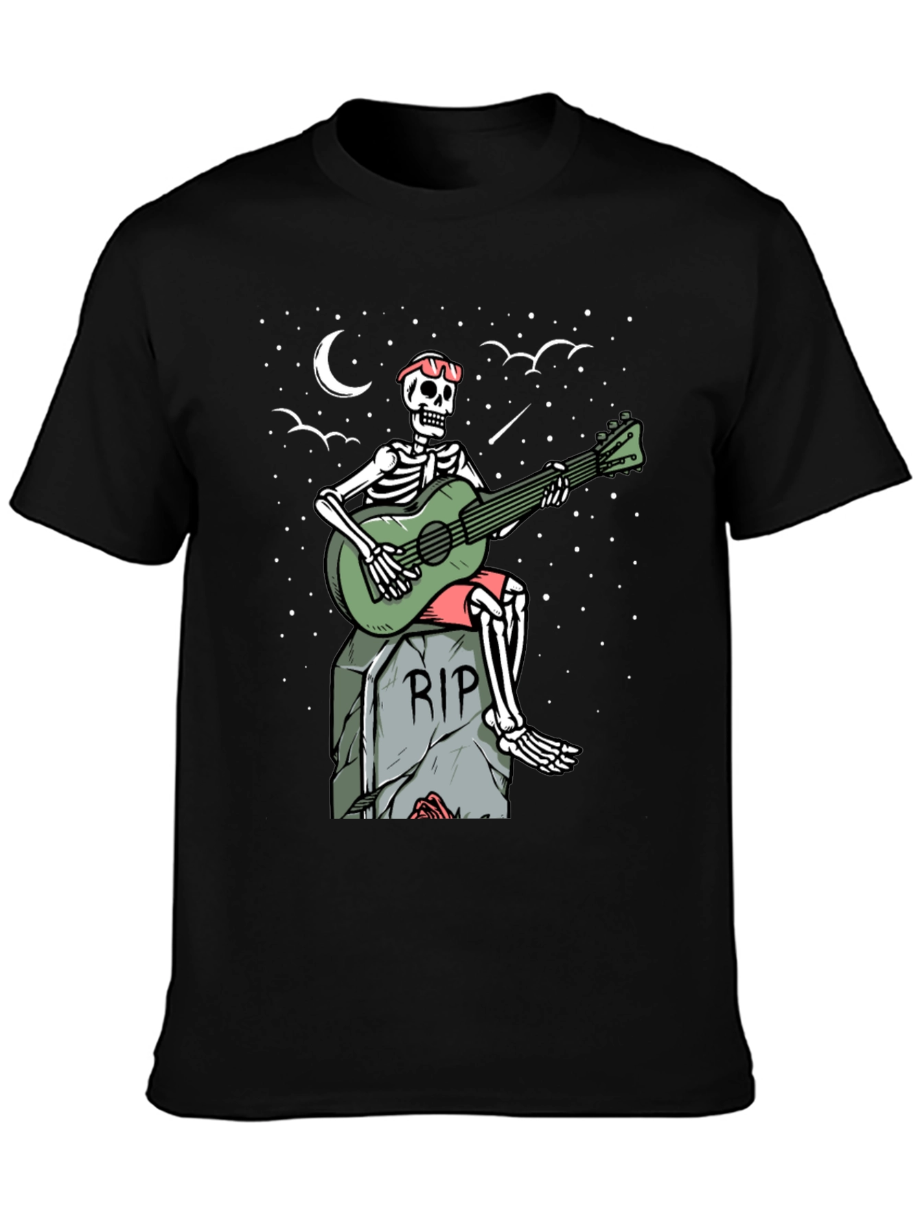 Skeleton Guitarist Graphic Tee