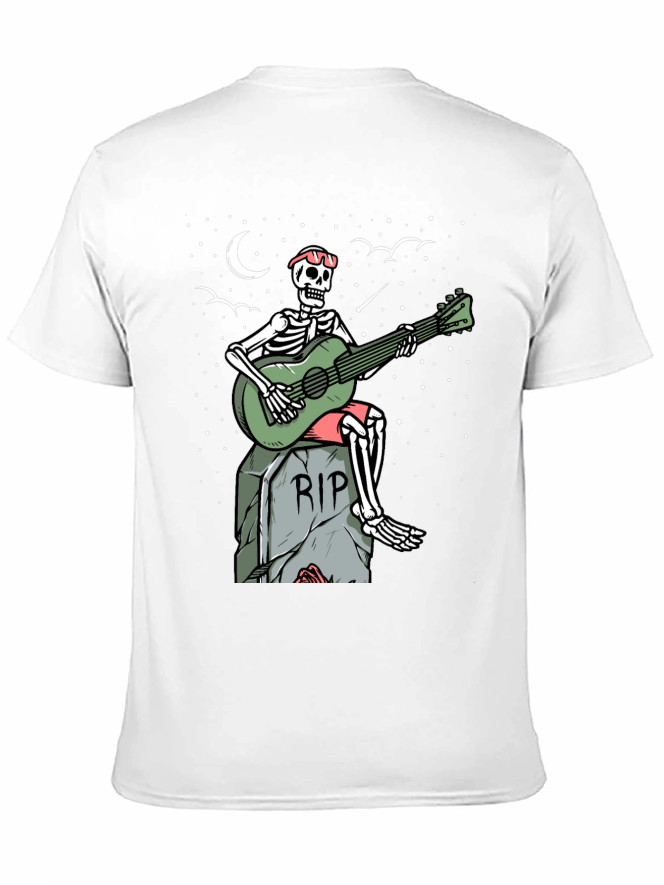 Skeleton Guitarist Graphic Tee
