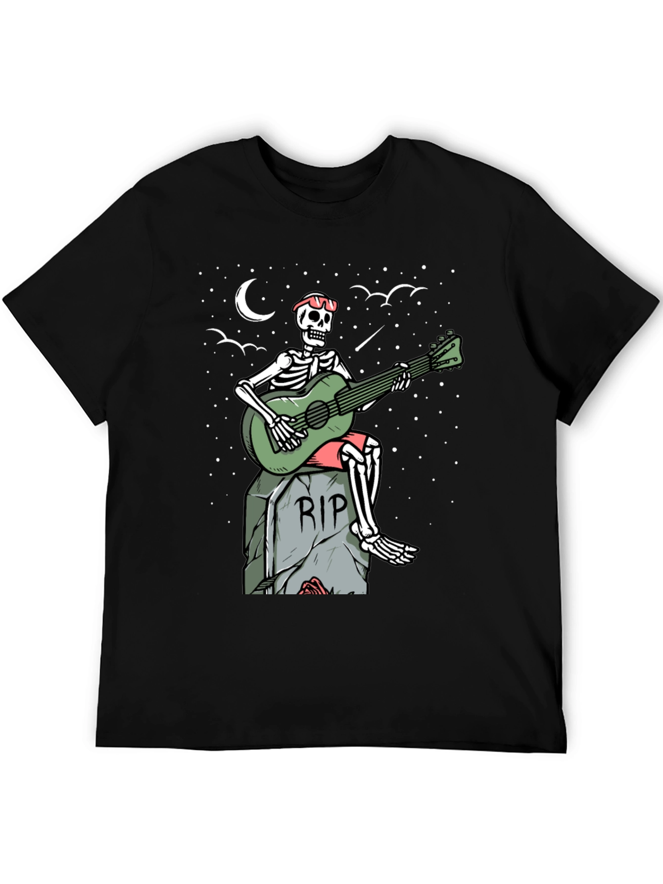 Skeleton Guitarist Graphic Tee