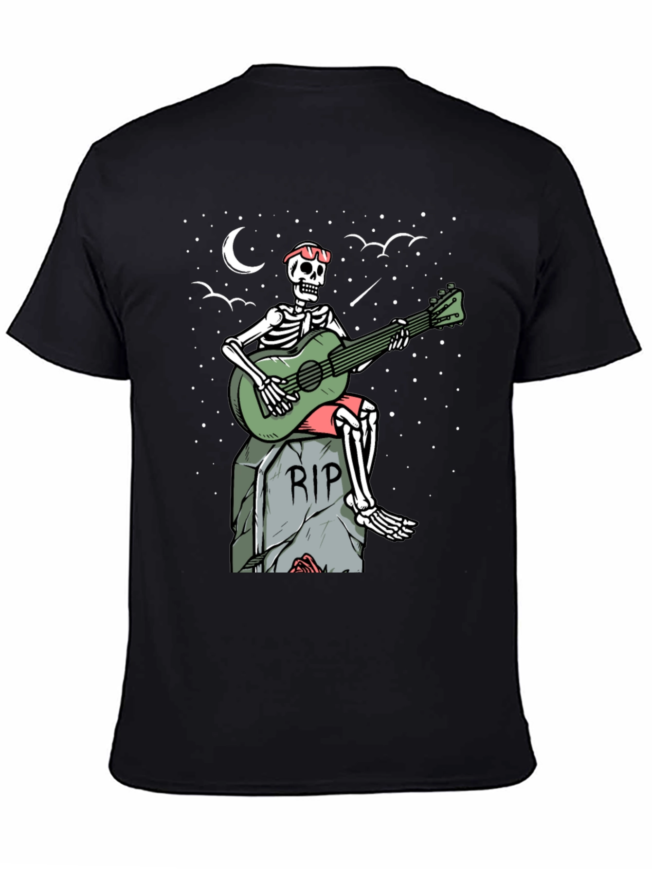 Skeleton Guitarist Graphic Tee