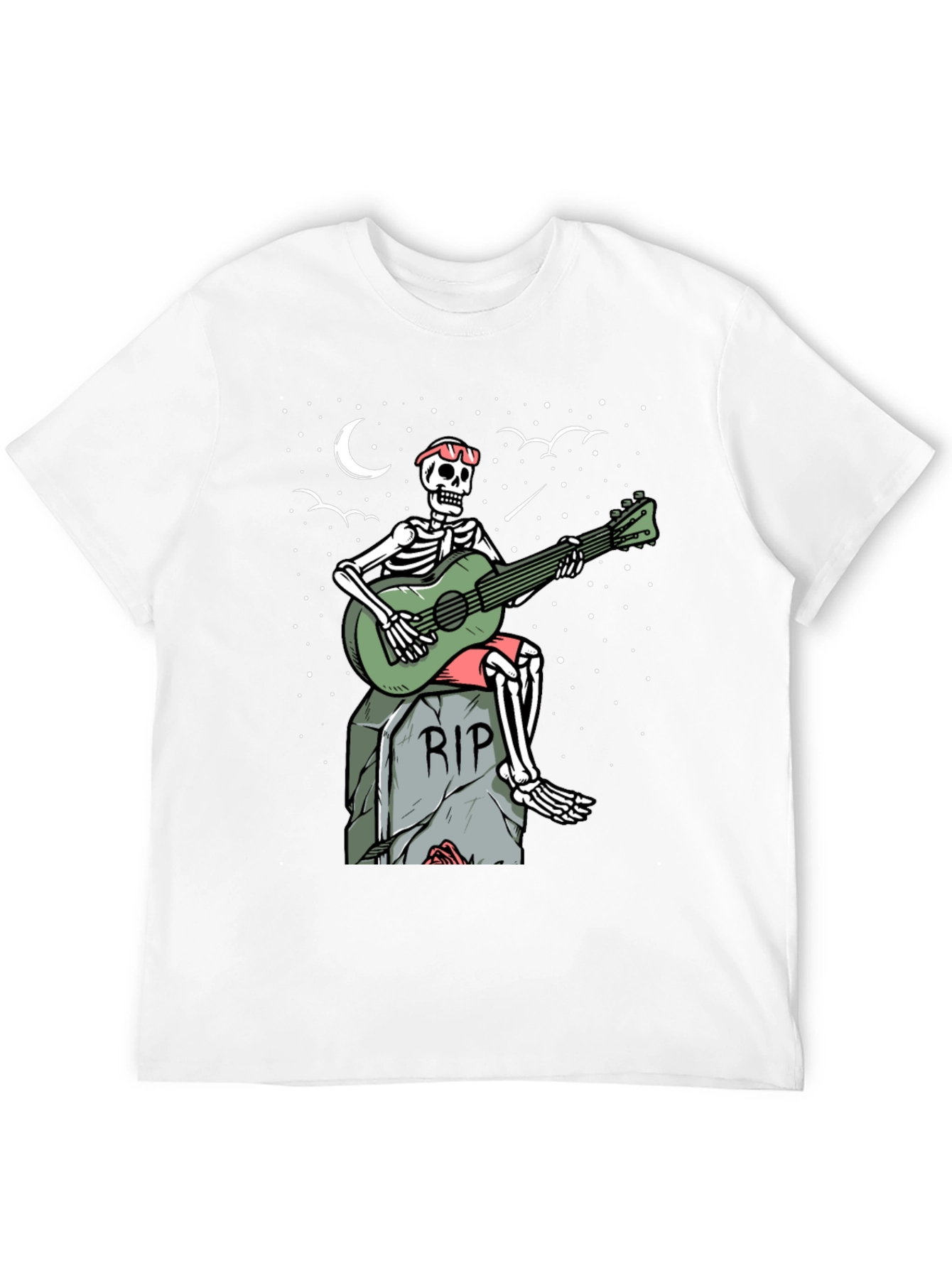 Skeleton Guitarist Graphic Tee