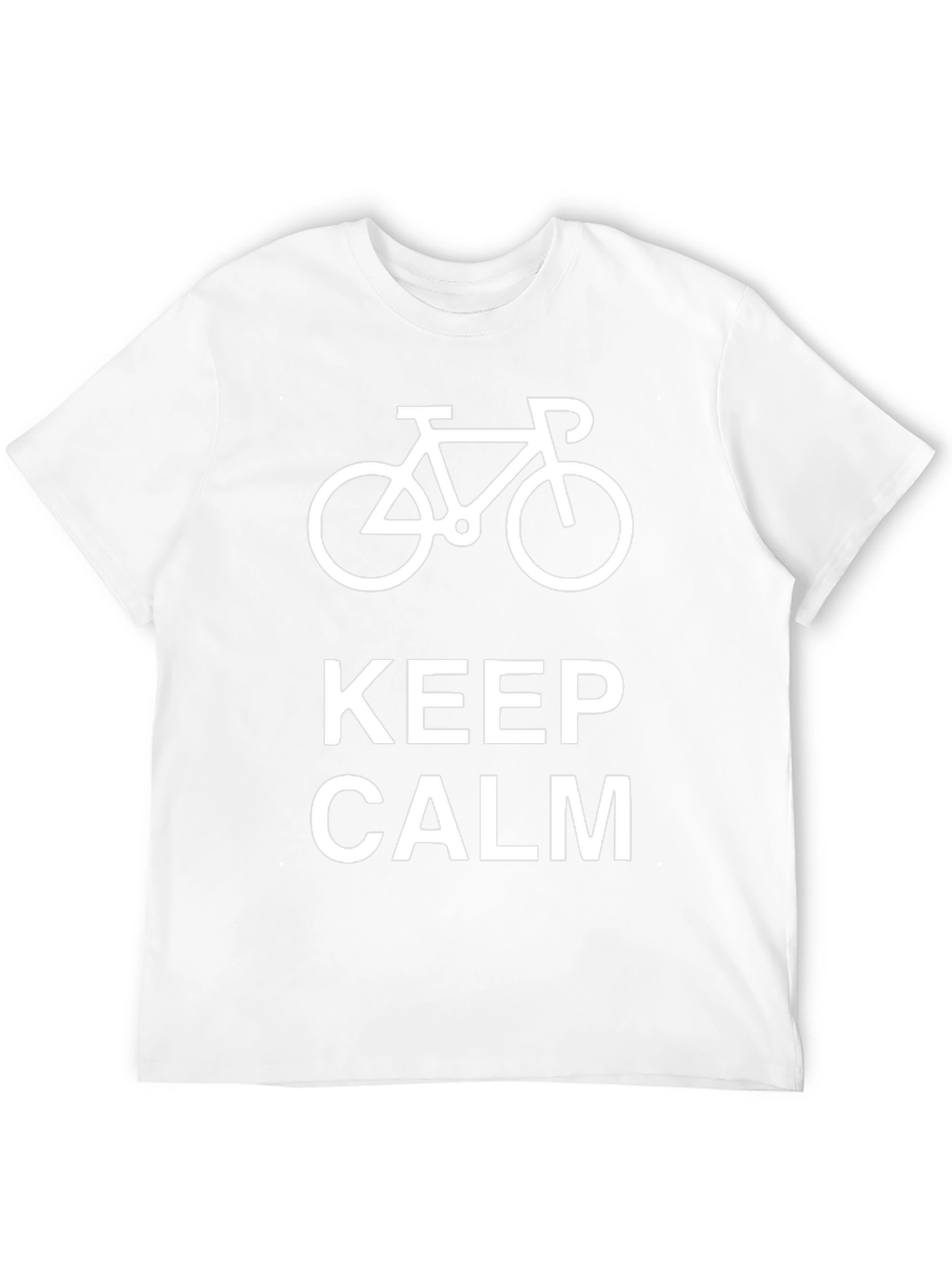 Keep Calm & Ride On: Stylish Black Cycling T-Shirt