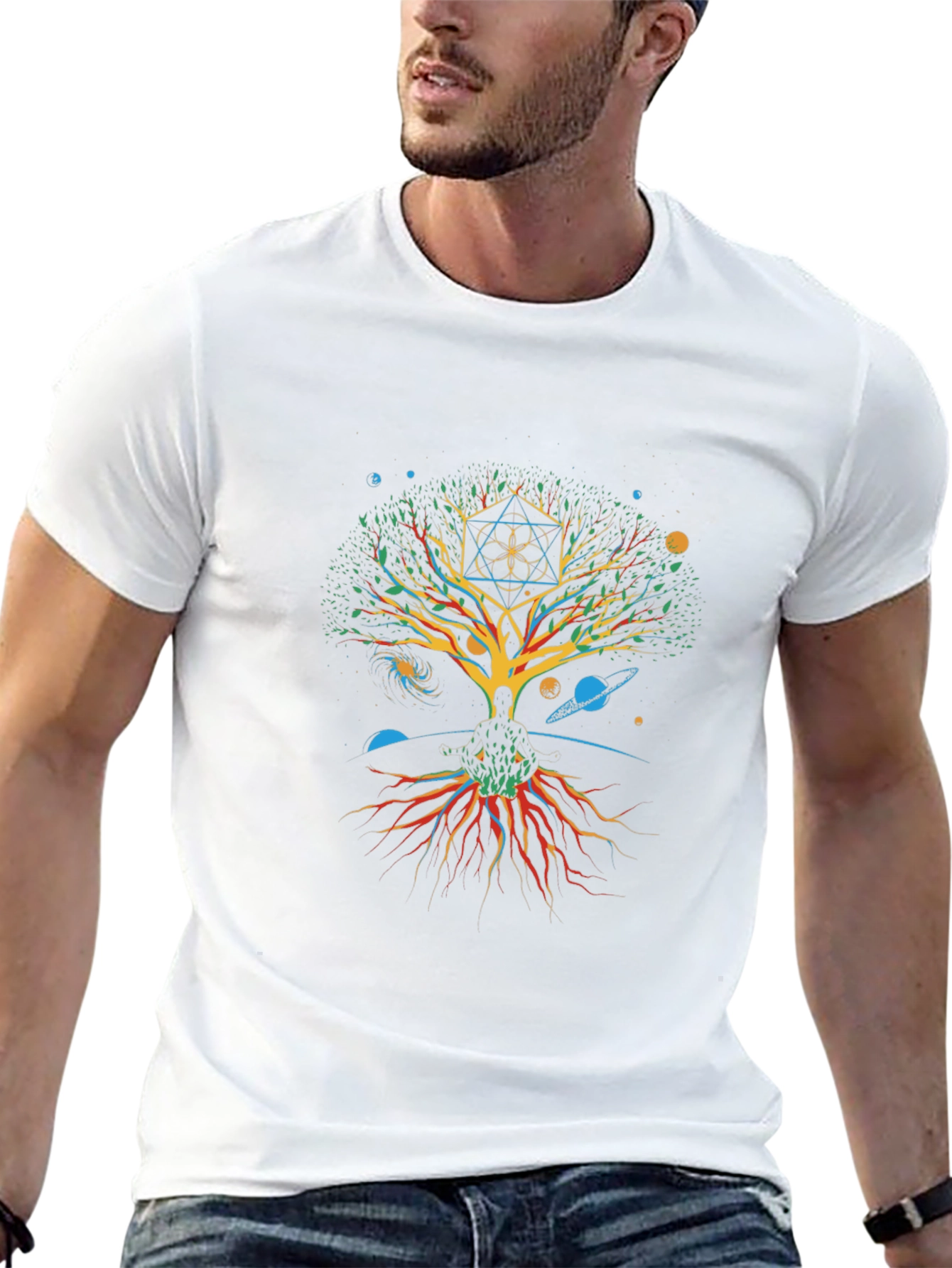 Tree of Life Graphic T-Shirt - Meditative Design