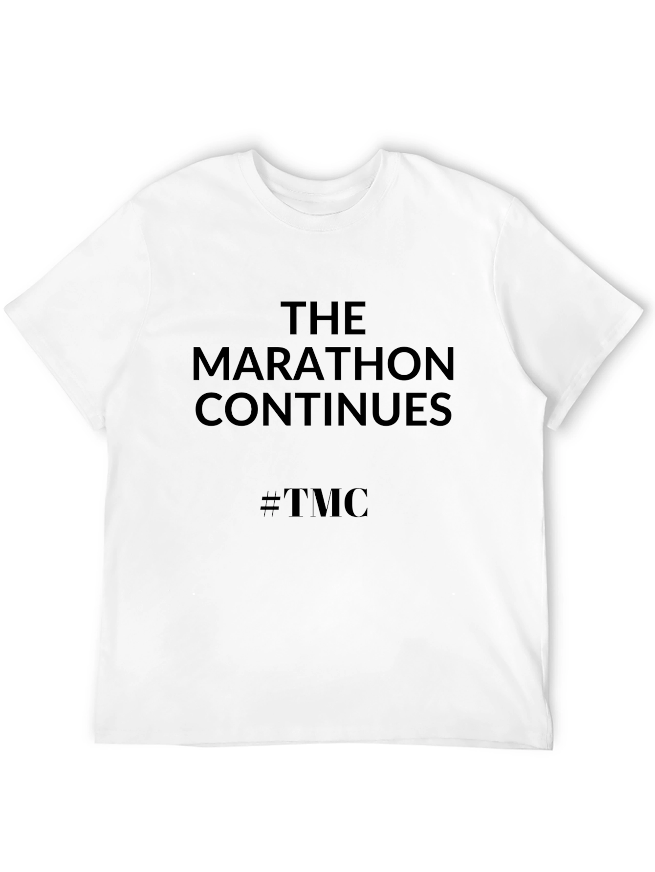 The Marathon Continues #TMC Black Tee