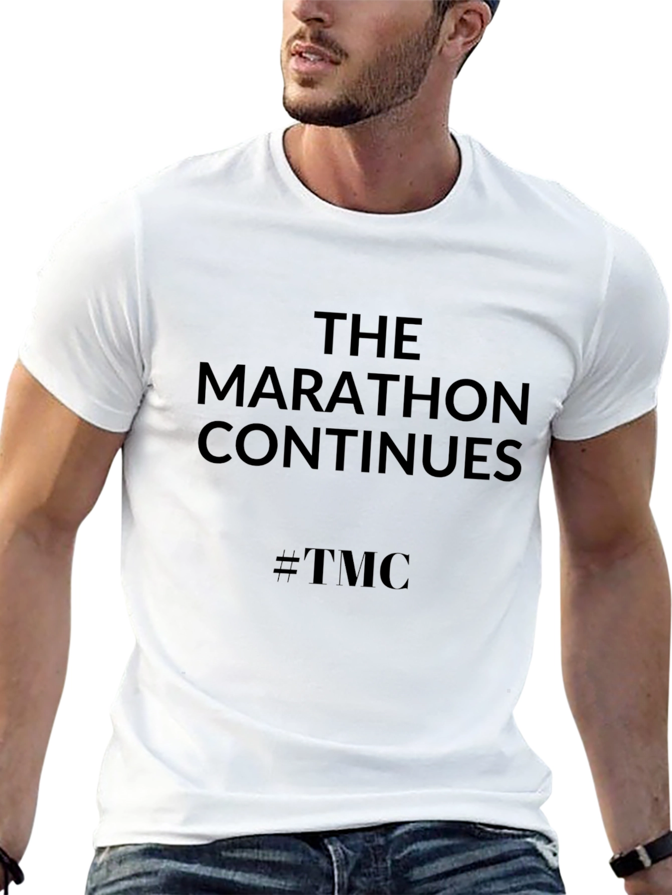 The Marathon Continues #TMC Black Tee