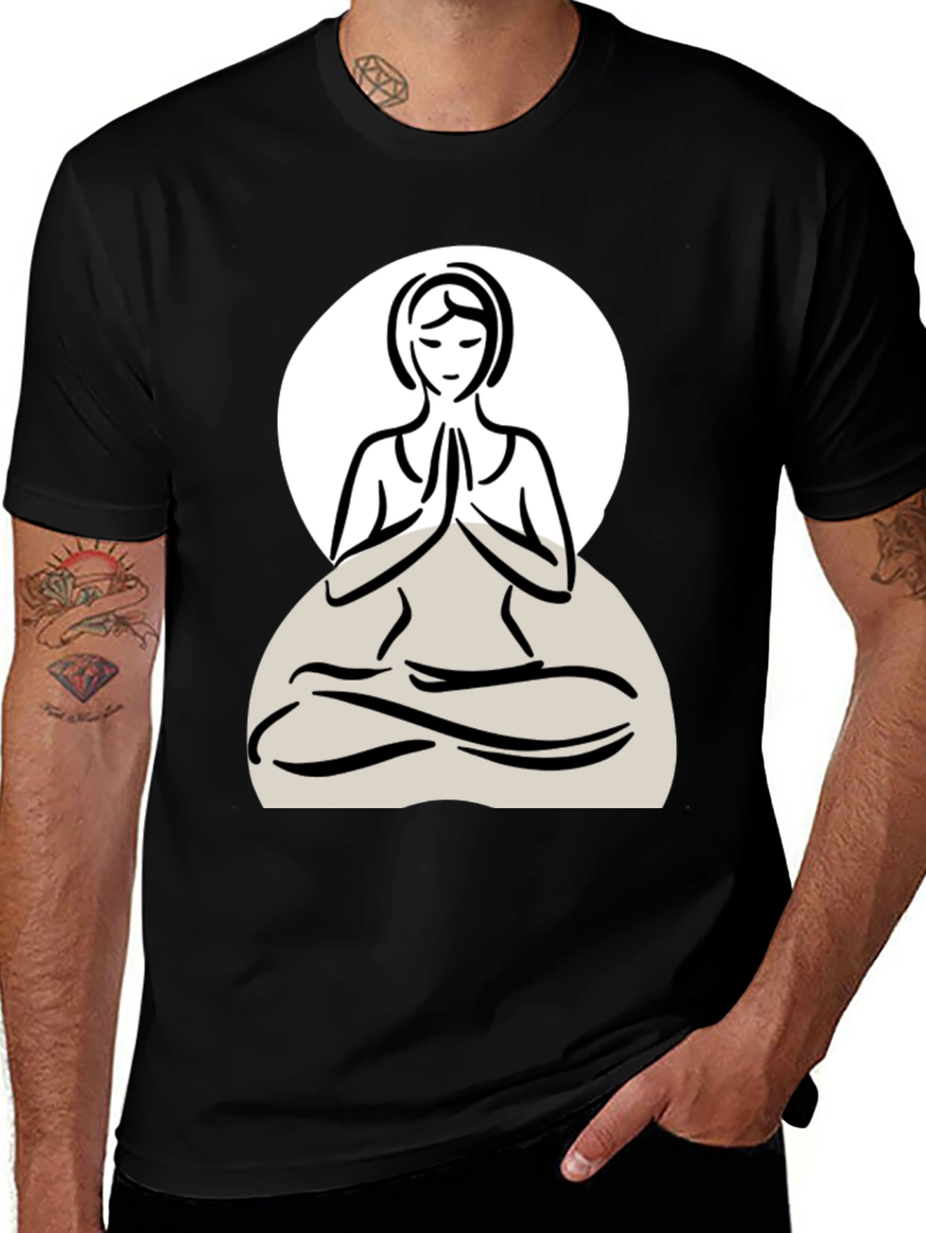 Yoga Pose Graphic Tee - Relaxed Fit
