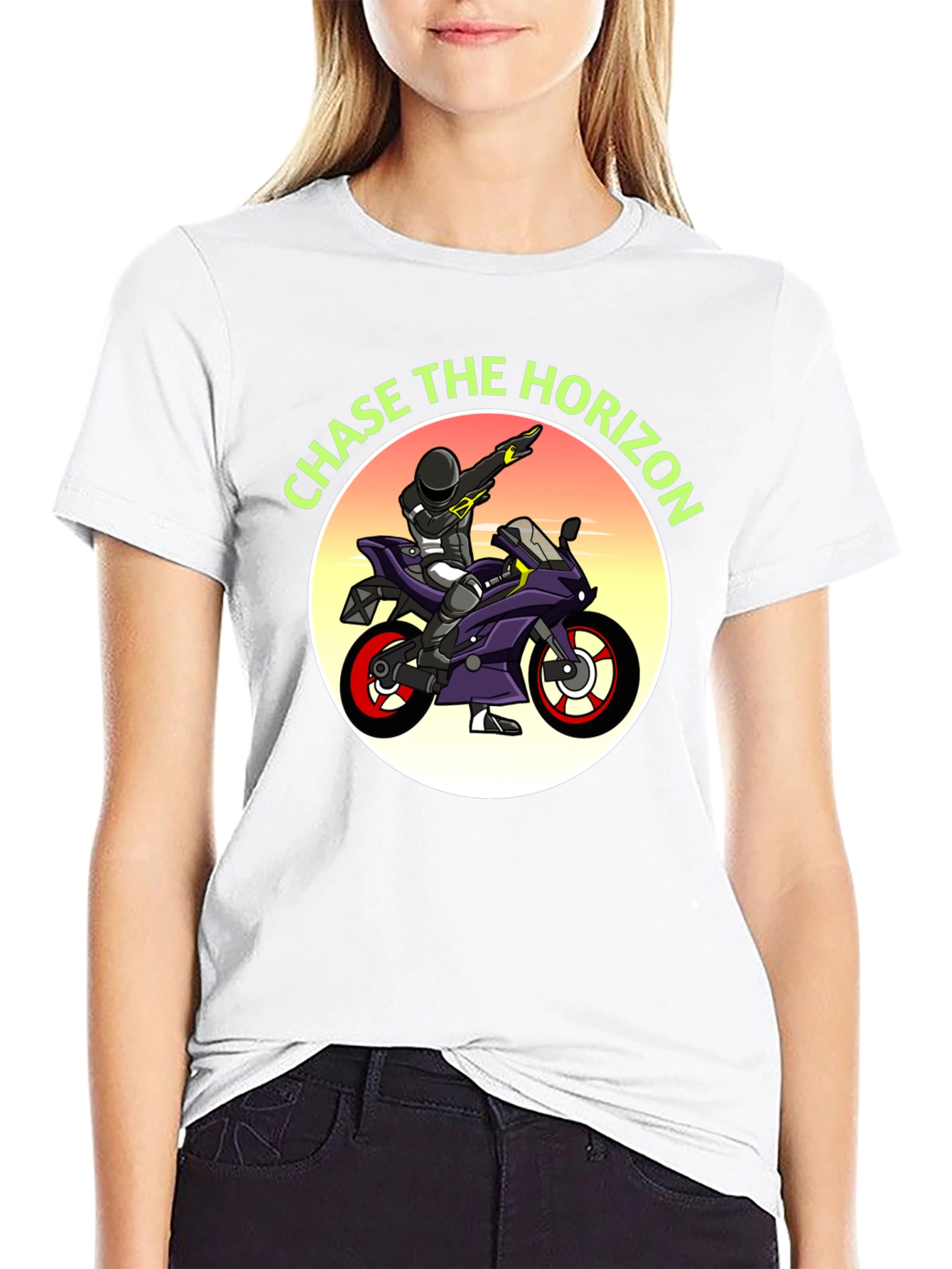 Chase The Horizon Biker T-Shirt
