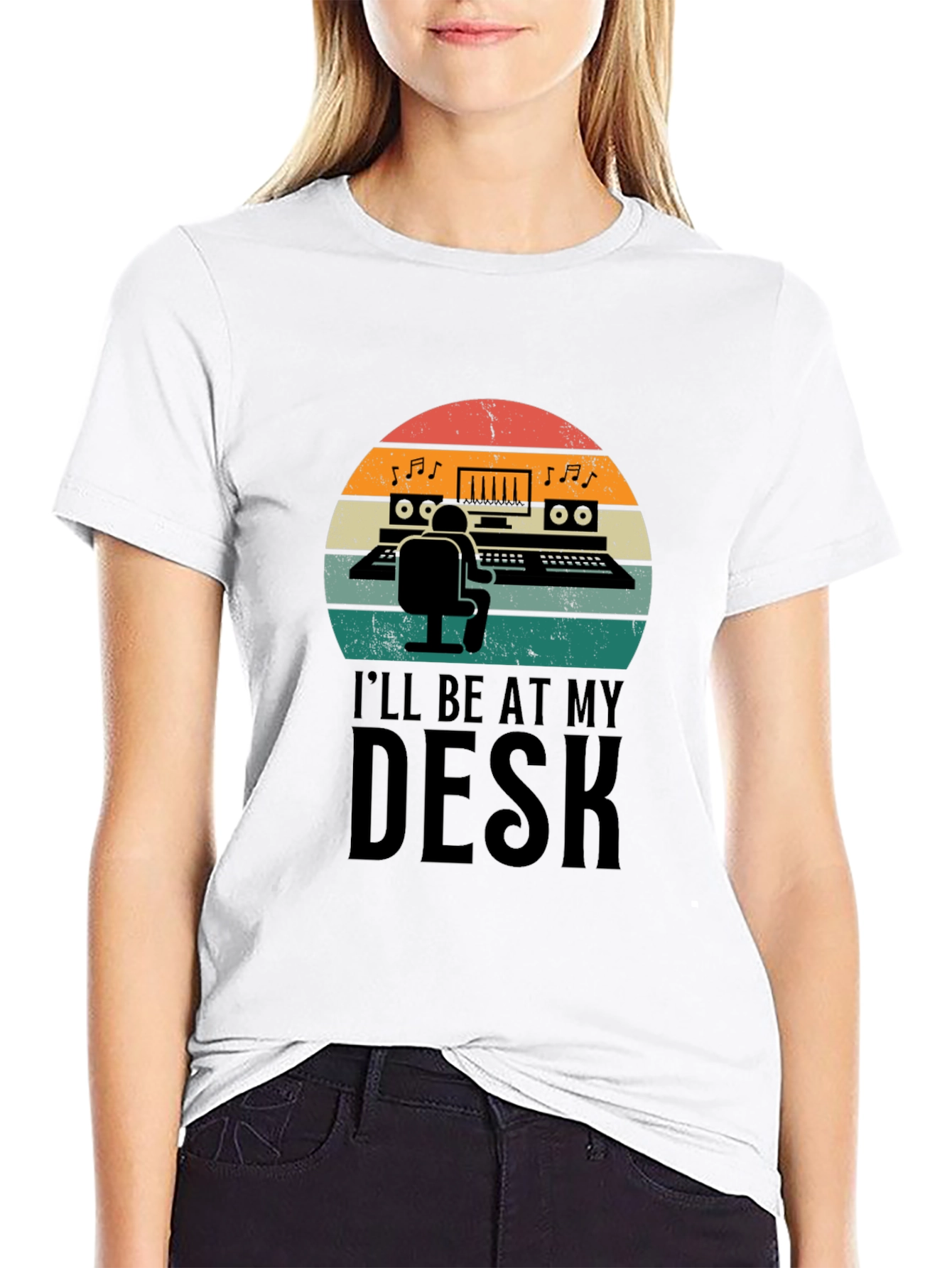 Music Producer T-Shirt - Ill Be At My Desk