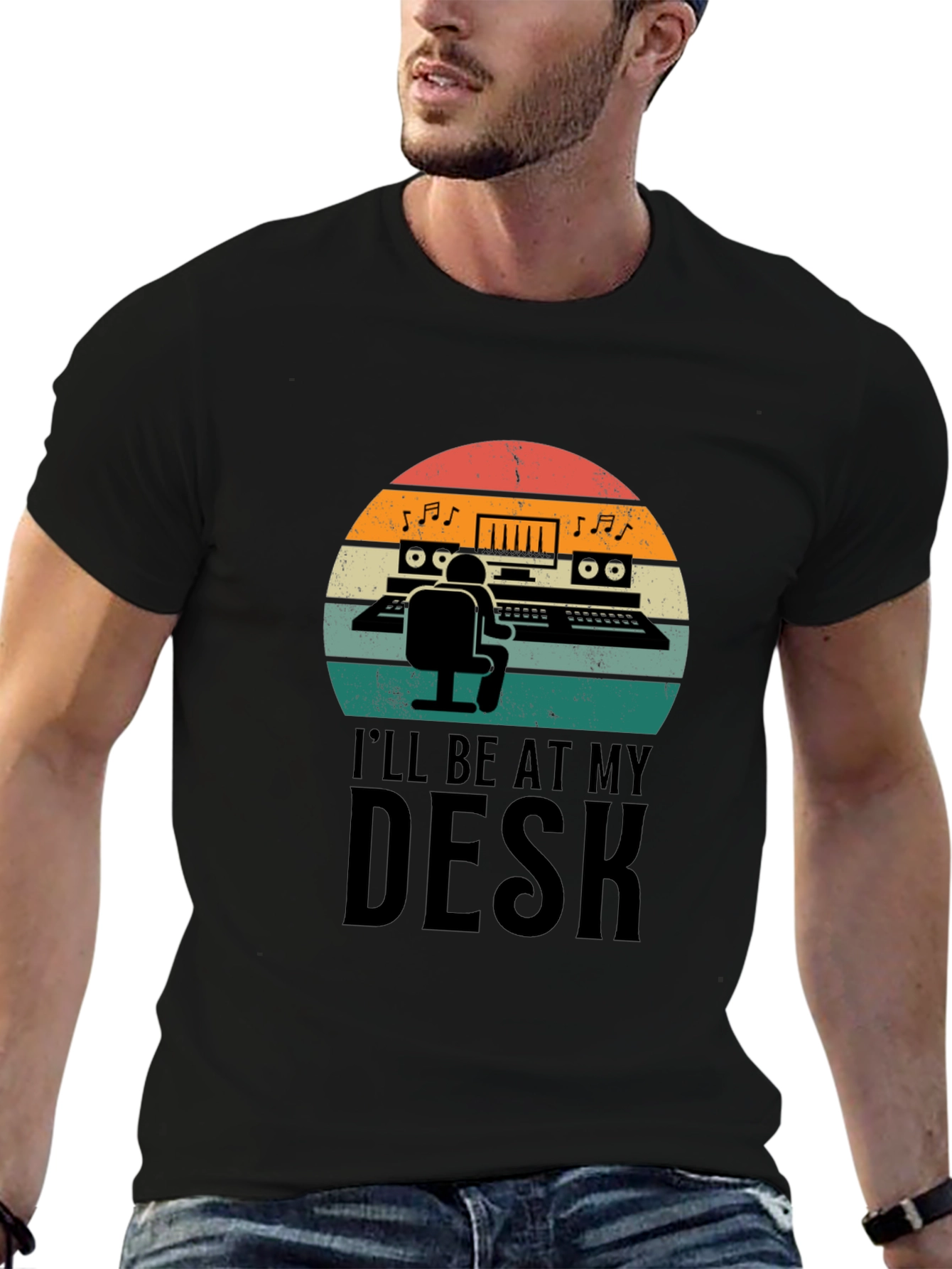Music Producer T-Shirt - Ill Be At My Desk