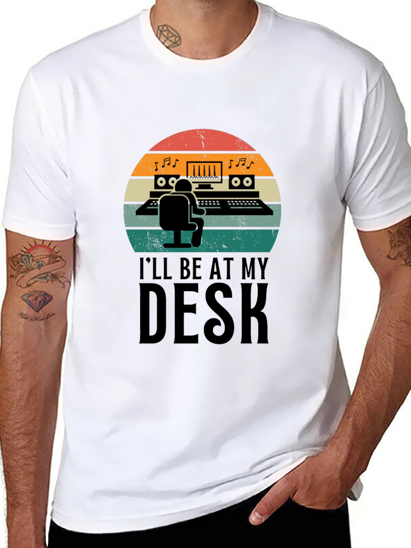 Music Producer T-Shirt - Ill Be At My Desk