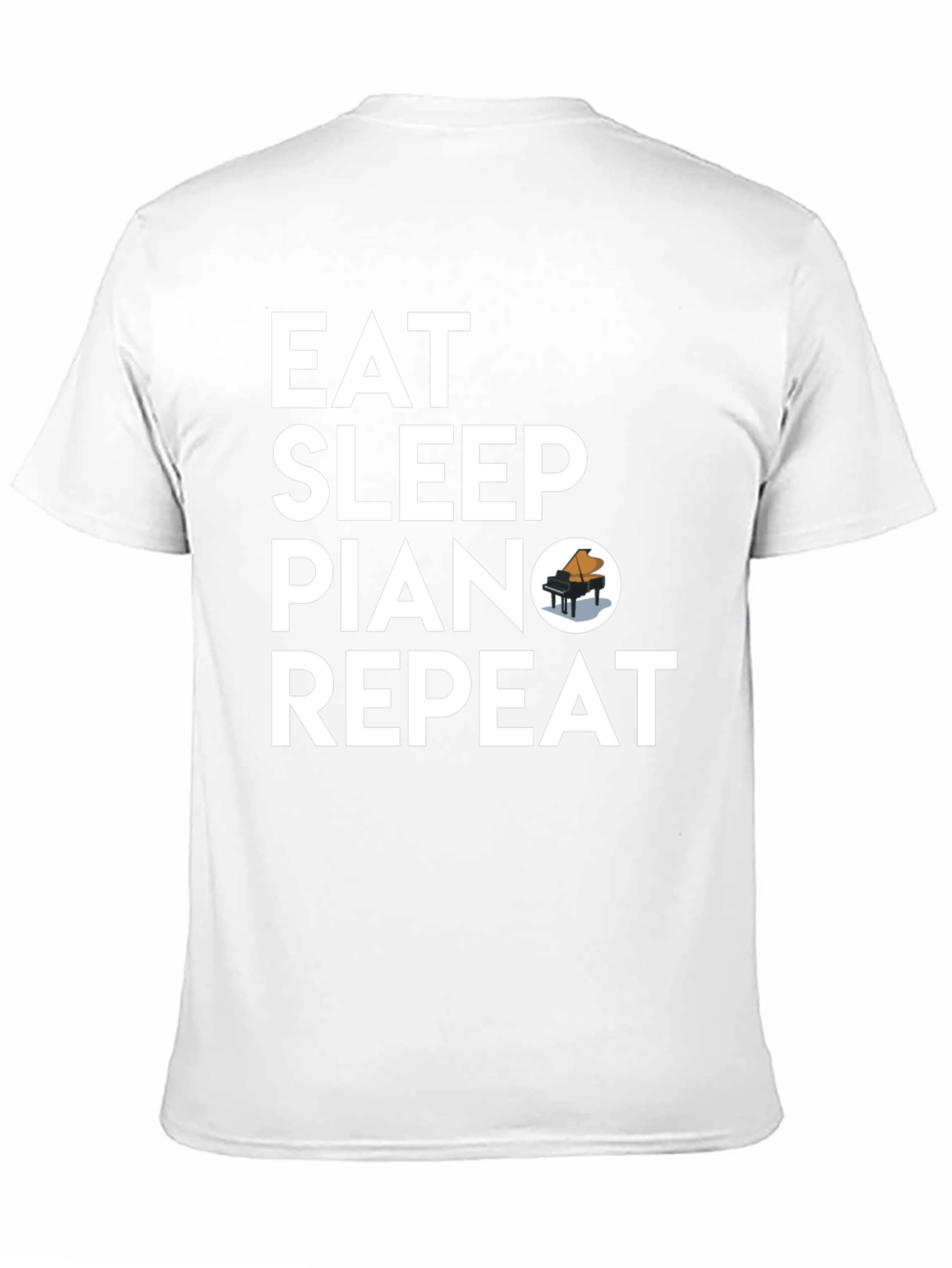 Eat Sleep Piano Repeat Graphic T-Shirt