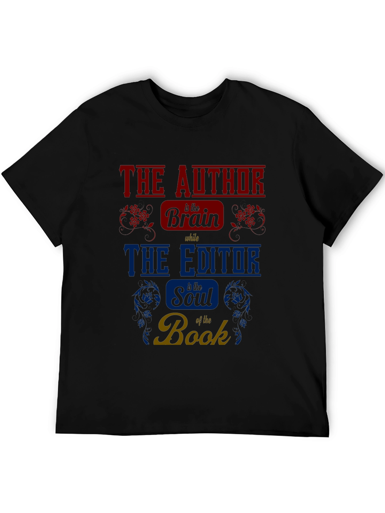 Author & Editor Brain Soul Book T-Shirt