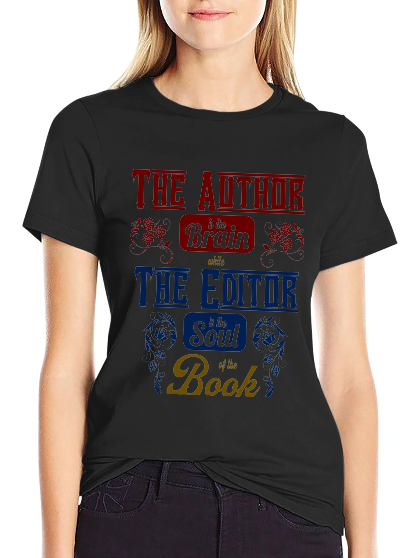 Author & Editor Brain Soul Book T-Shirt