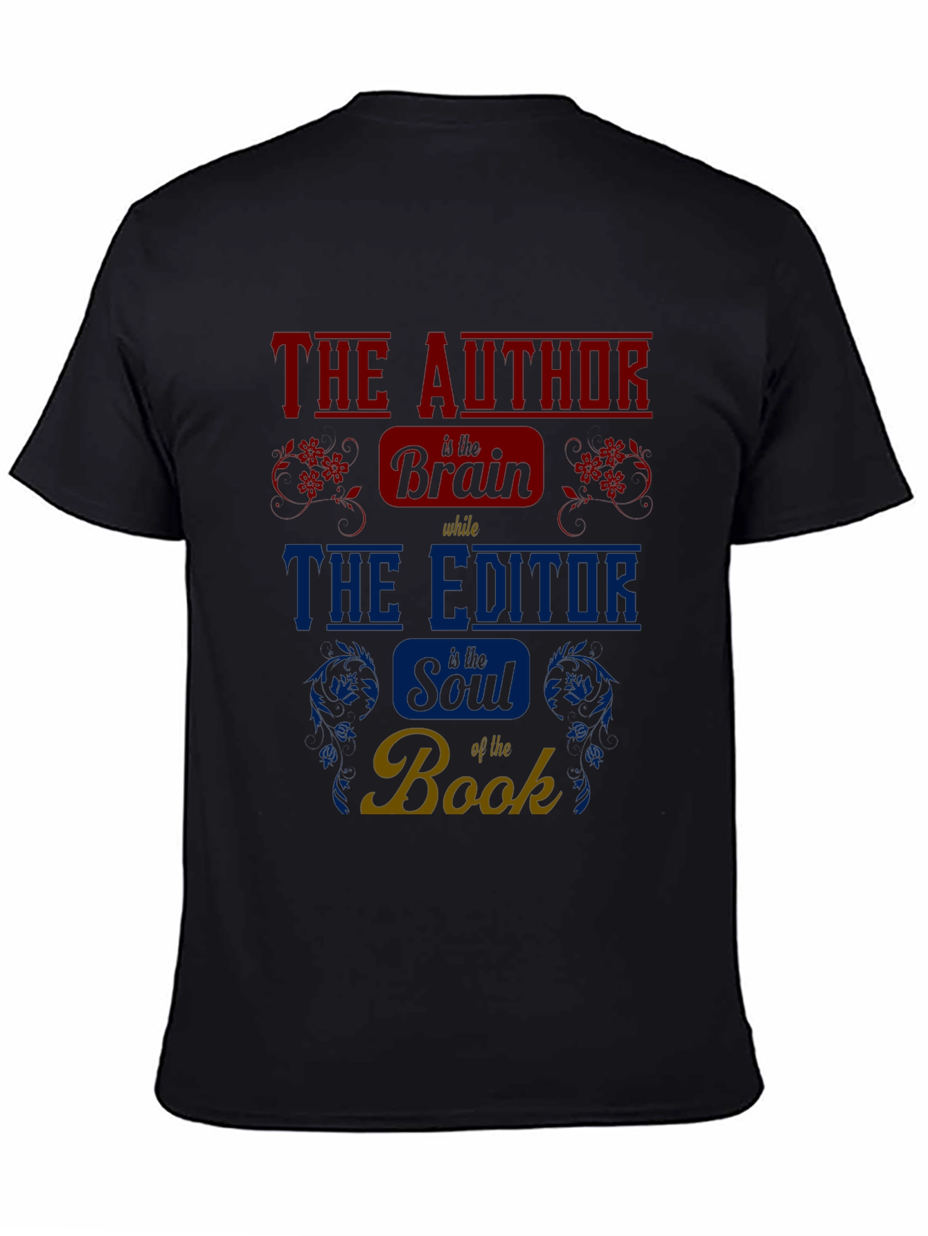 Author & Editor Brain Soul Book T-Shirt
