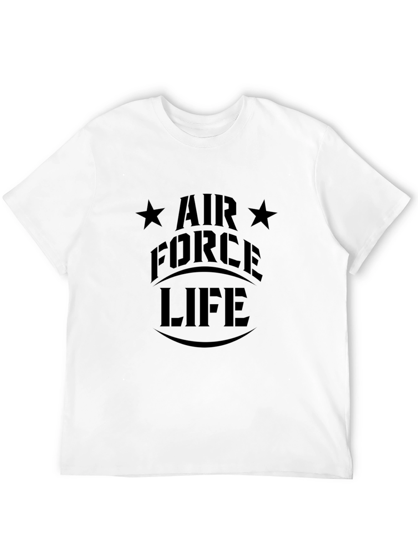 Air Force Life Black Graphic Tee