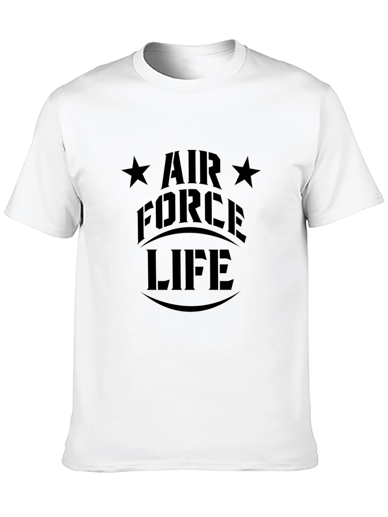Air Force Life Black Graphic Tee