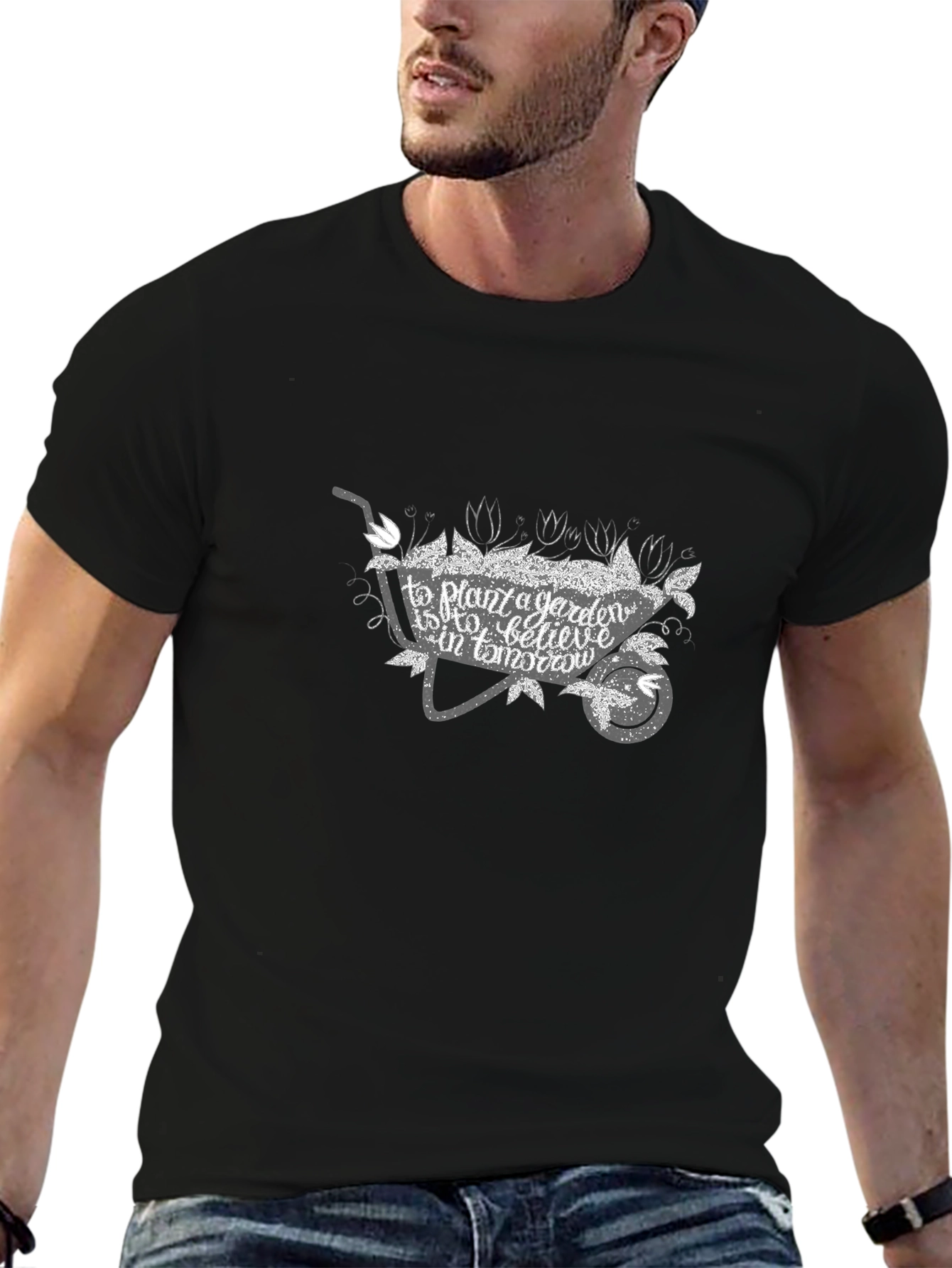 Garden Belief Black T-Shirt