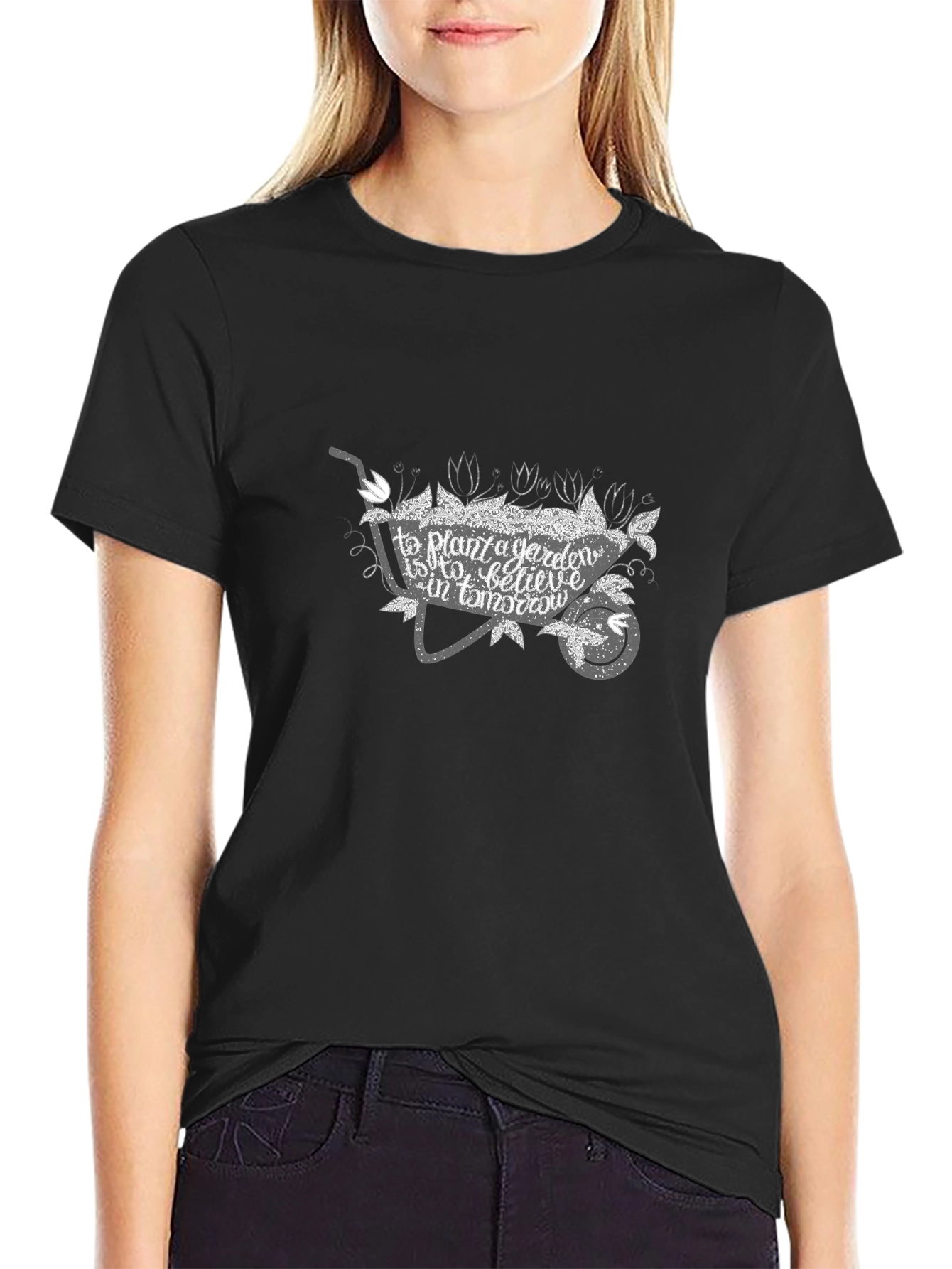 Garden Belief Black T-Shirt