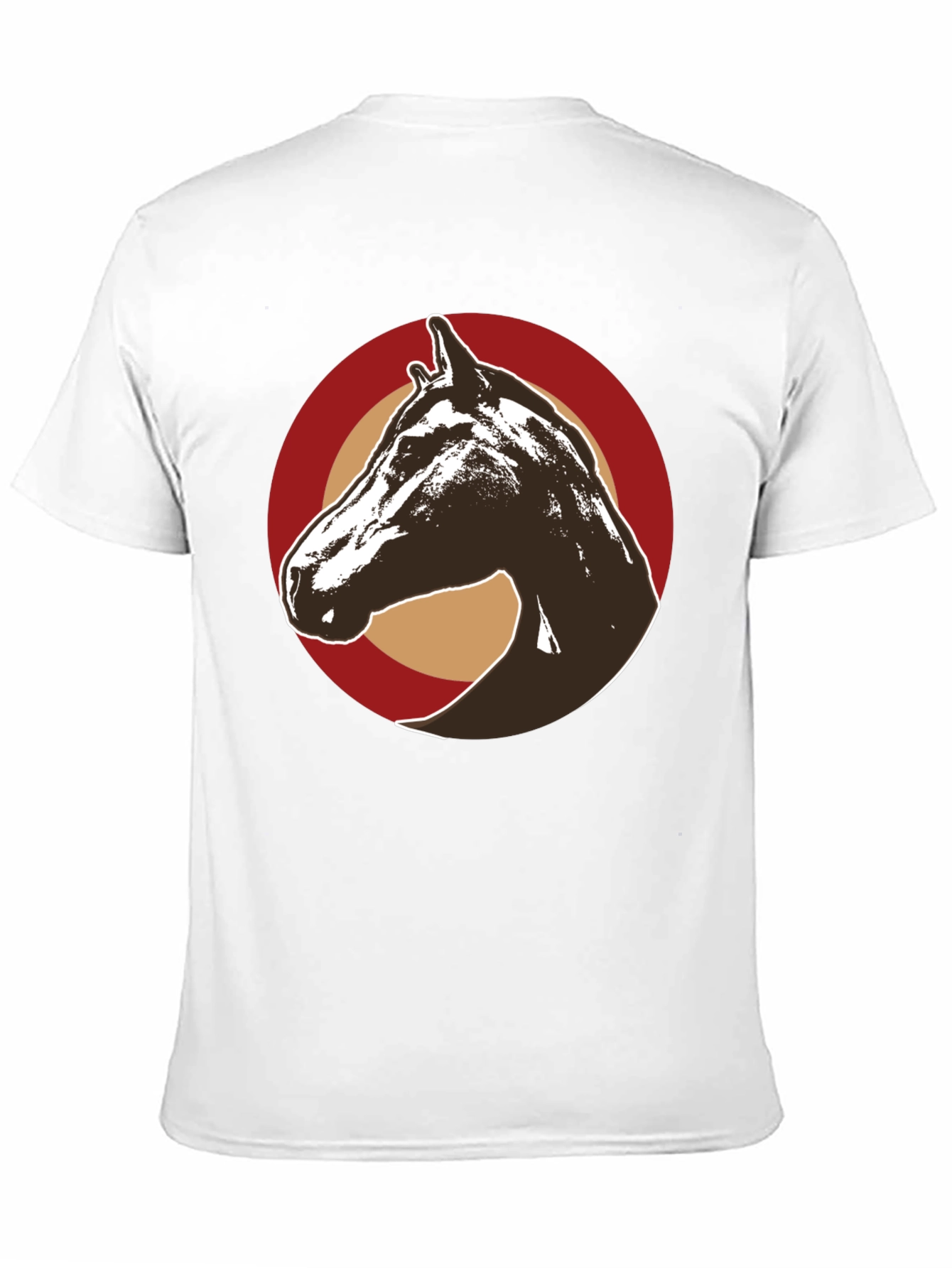 Horse Graphic Tee - Stylish Mens Black T-Shirt