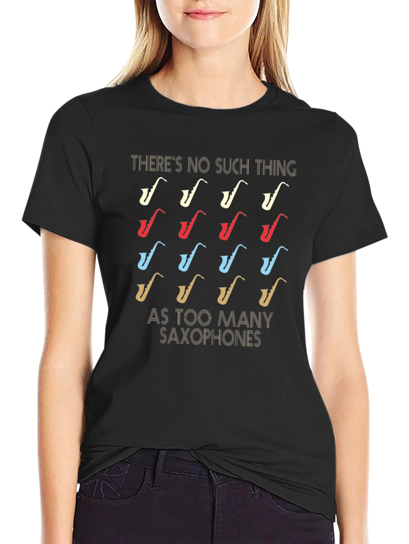 Saxophone Lover T-Shirt - Too Many Saxophones? Never!