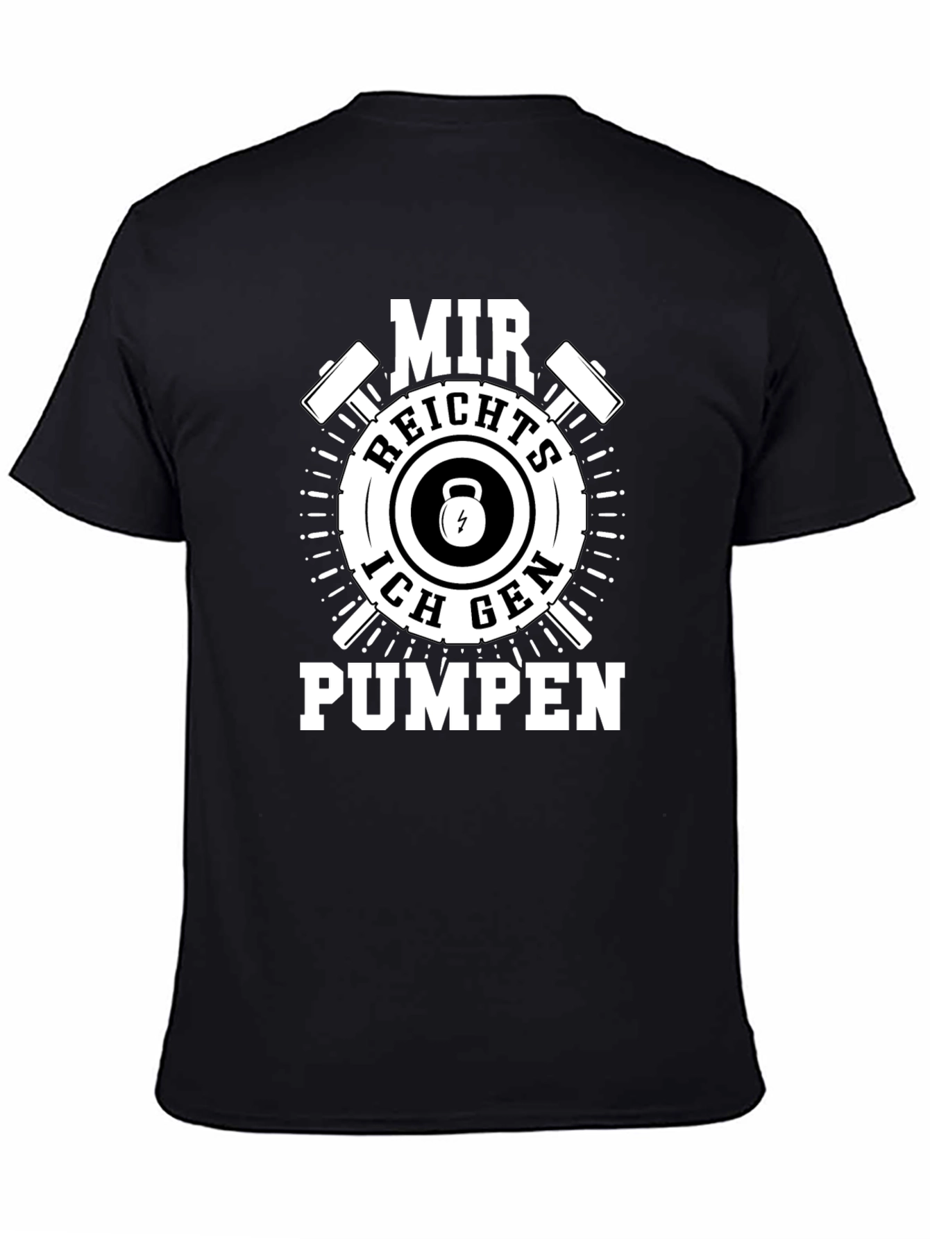 MIR REICHTS ICH GEH PUMPEN Black T-Shirt