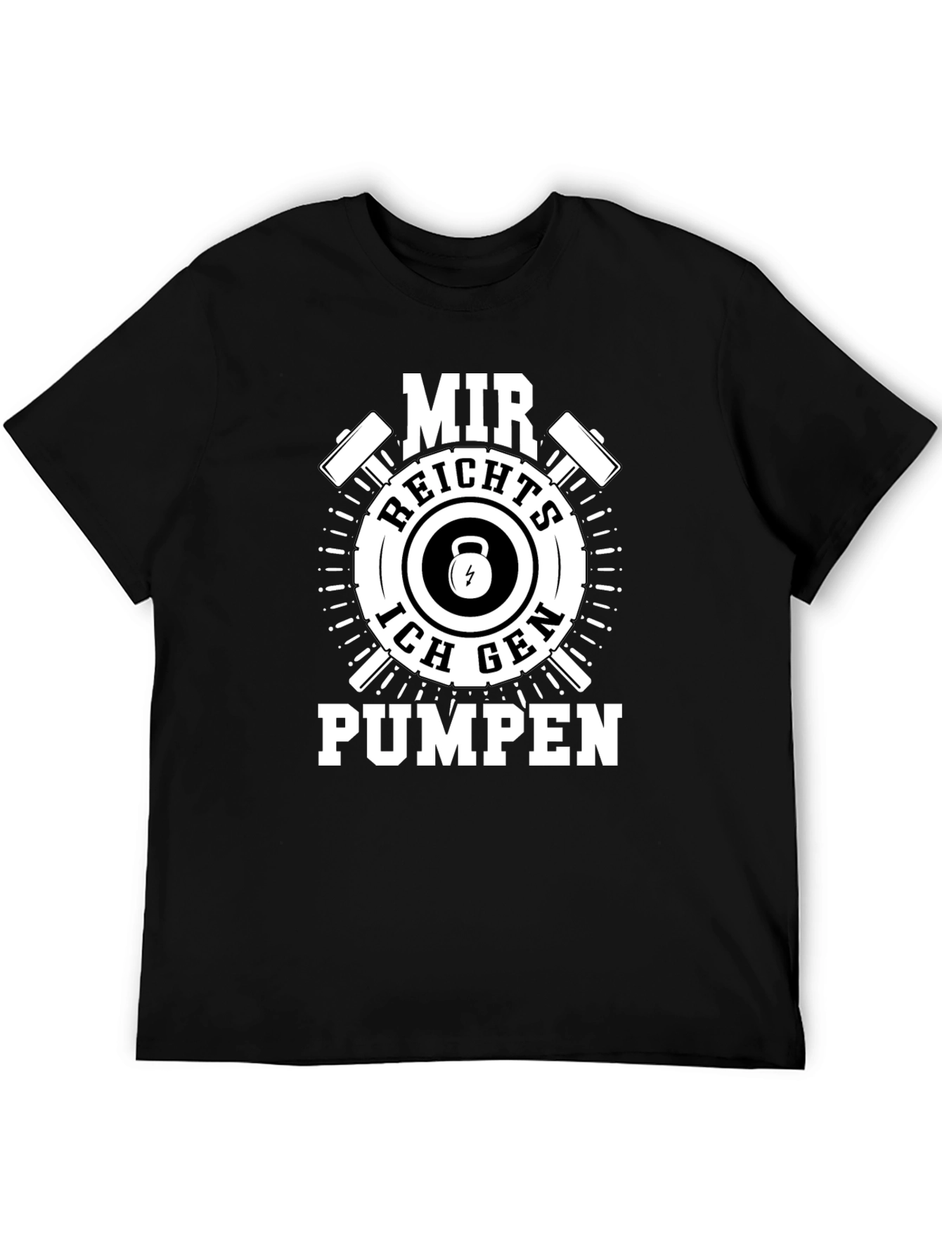 MIR REICHTS ICH GEH PUMPEN Black T-Shirt
