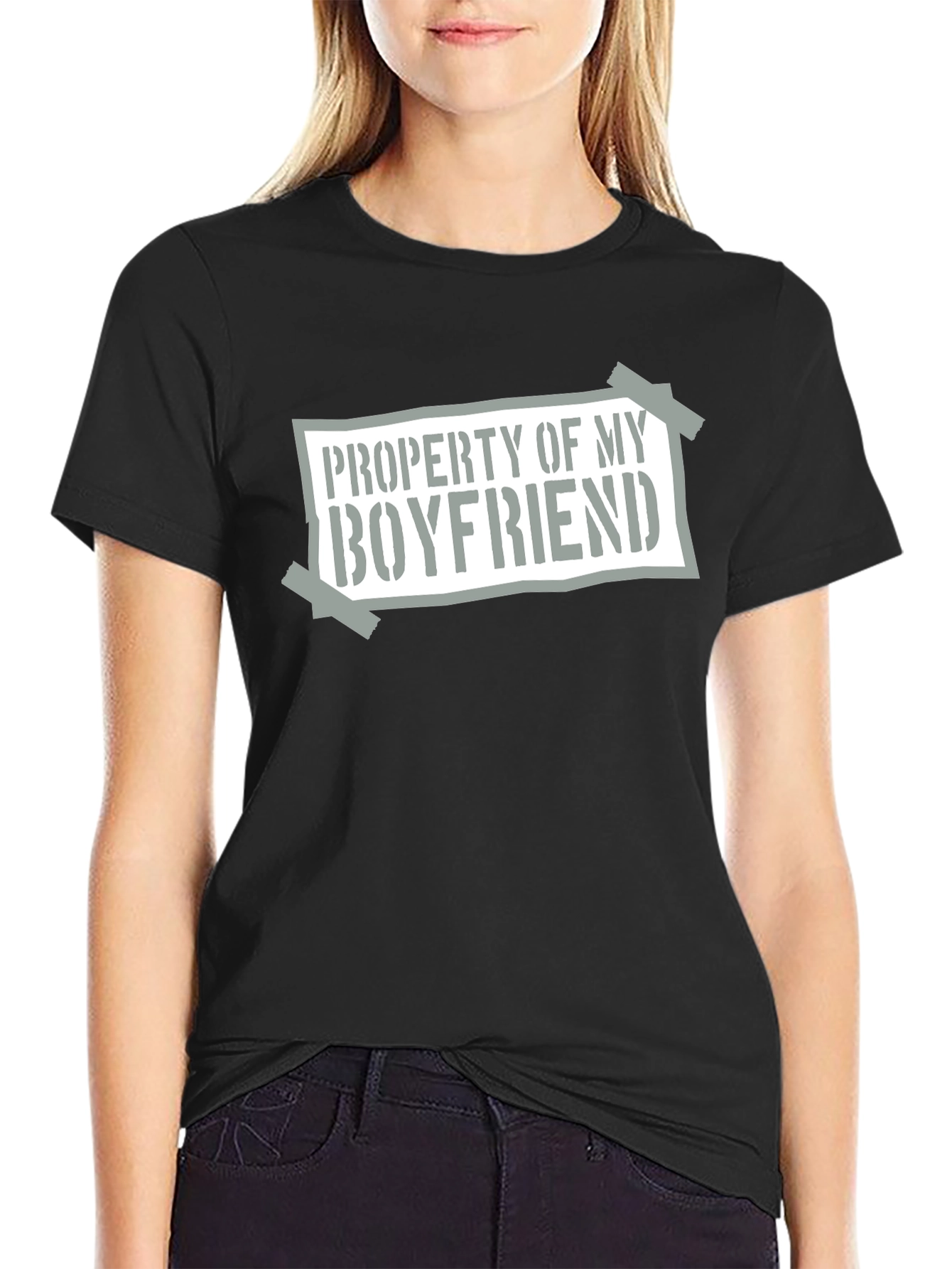 Property of My Boyfriend T-Shirt - Novelty Graphic Tee