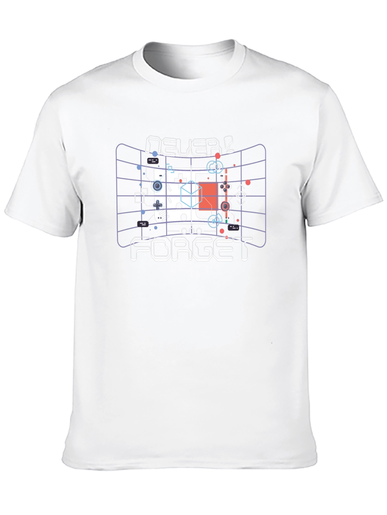 Retro Game Console T-Shirt - Never Forget