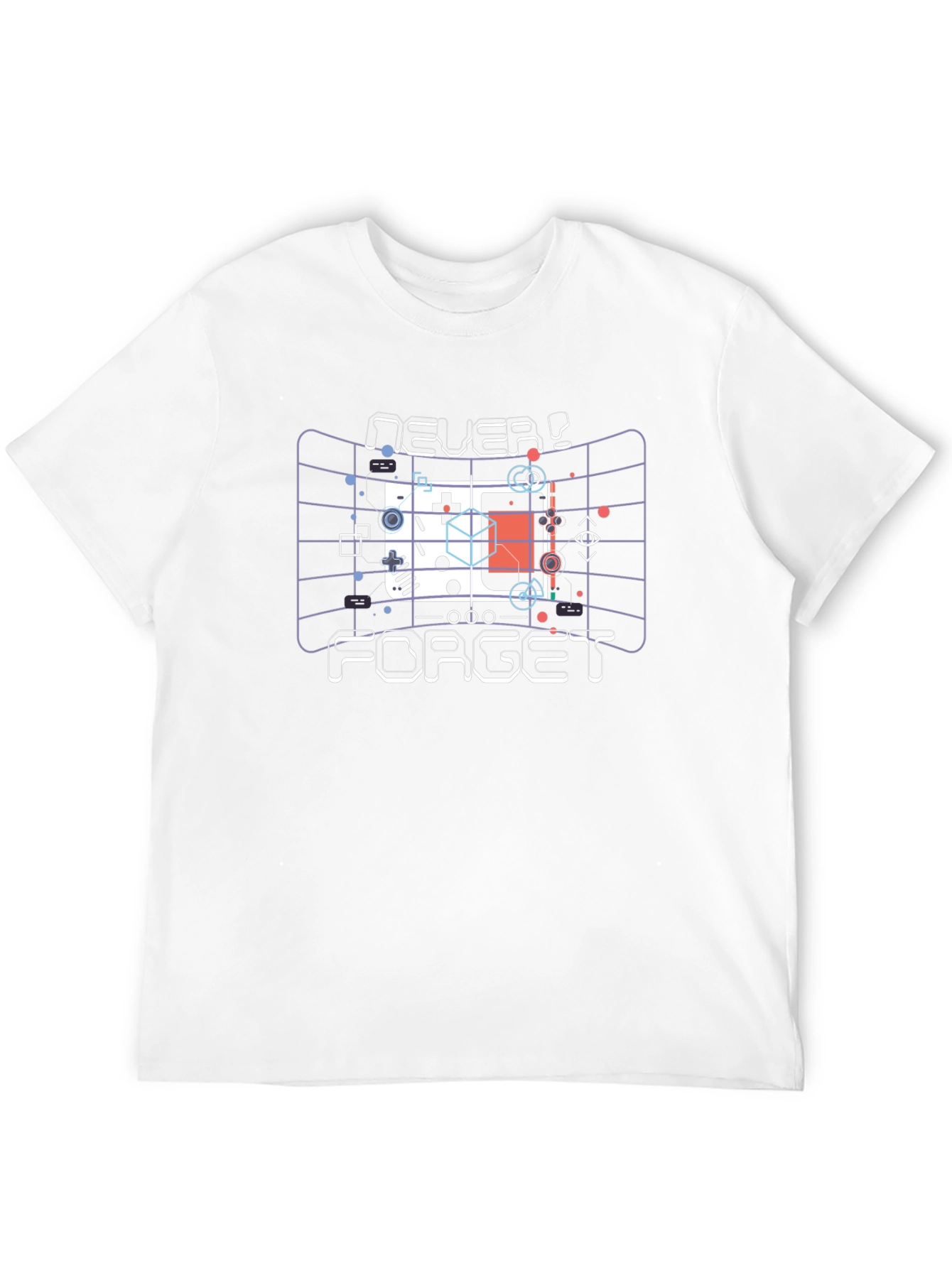 Retro Game Console T-Shirt - Never Forget