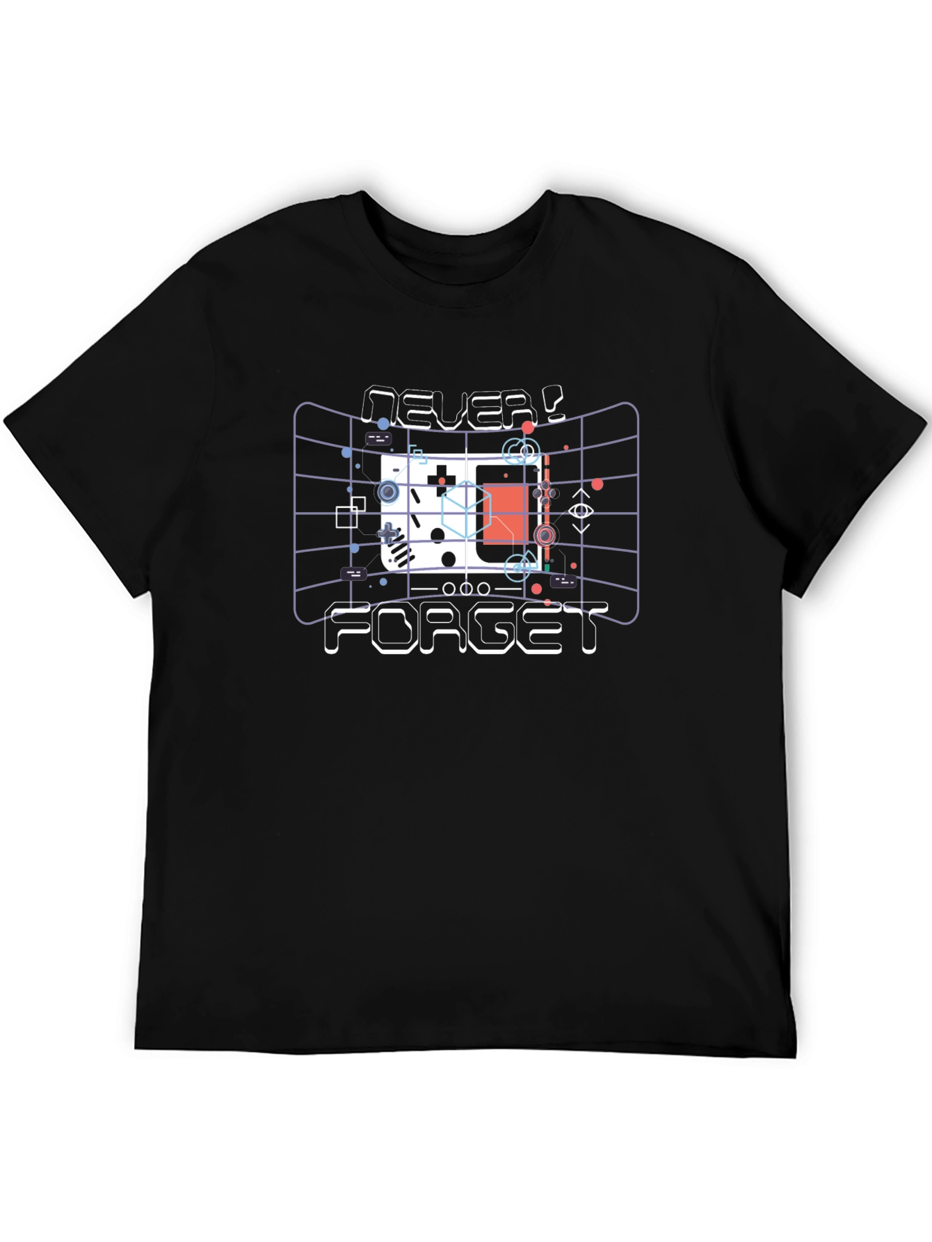 Retro Game Console T-Shirt - Never Forget