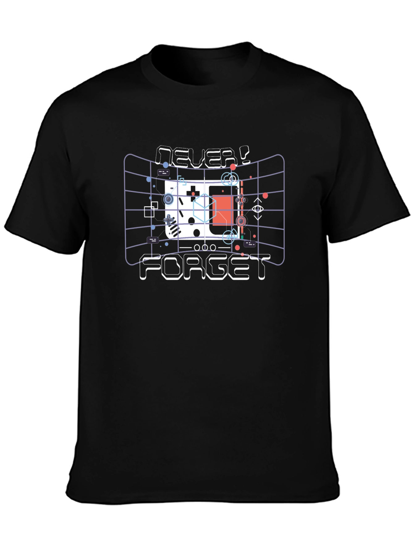 Retro Game Console T-Shirt - Never Forget