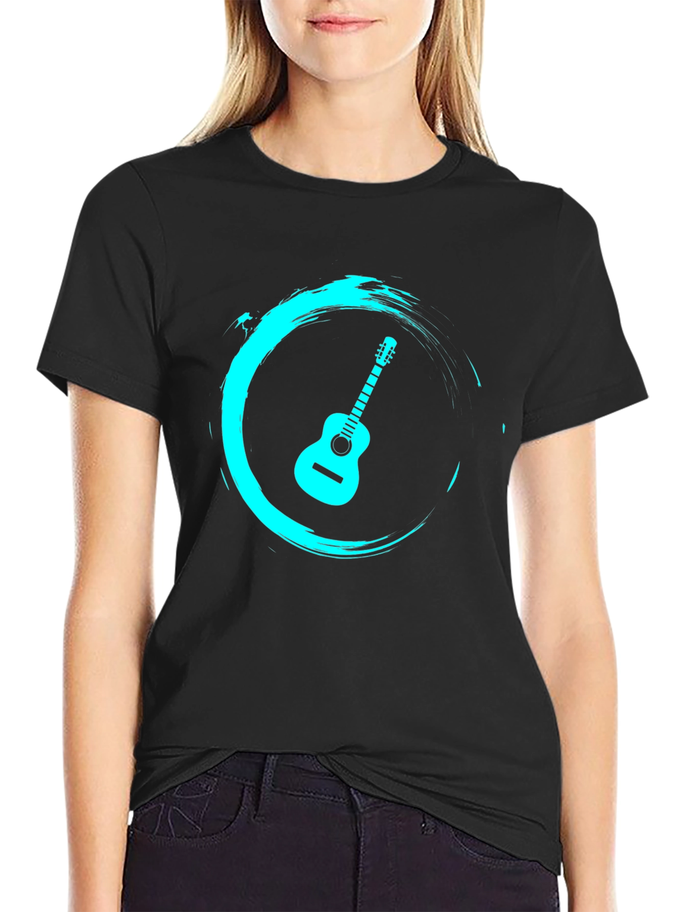 Acoustic Guitar Graphic Tee - Stylish and Unique