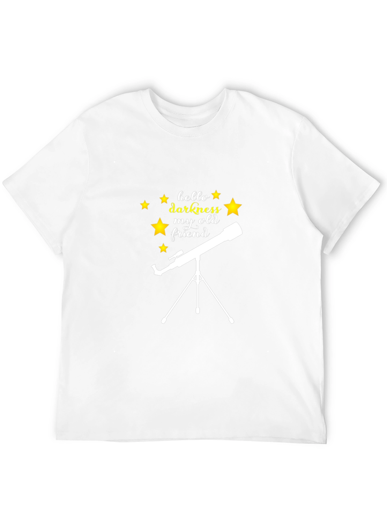 Hello Darkness My Old Friend Telescope T-Shirt