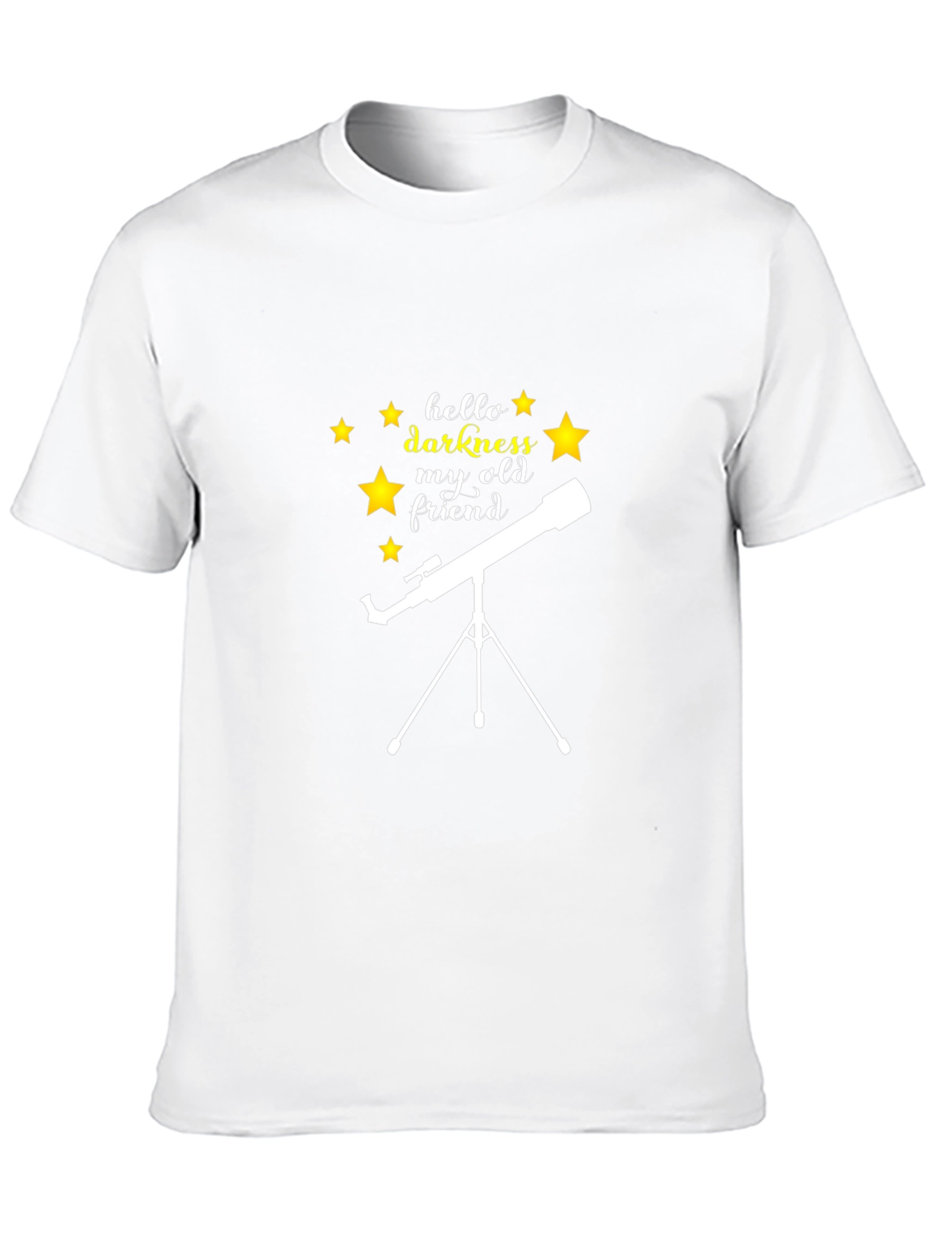 Hello Darkness My Old Friend Telescope T-Shirt
